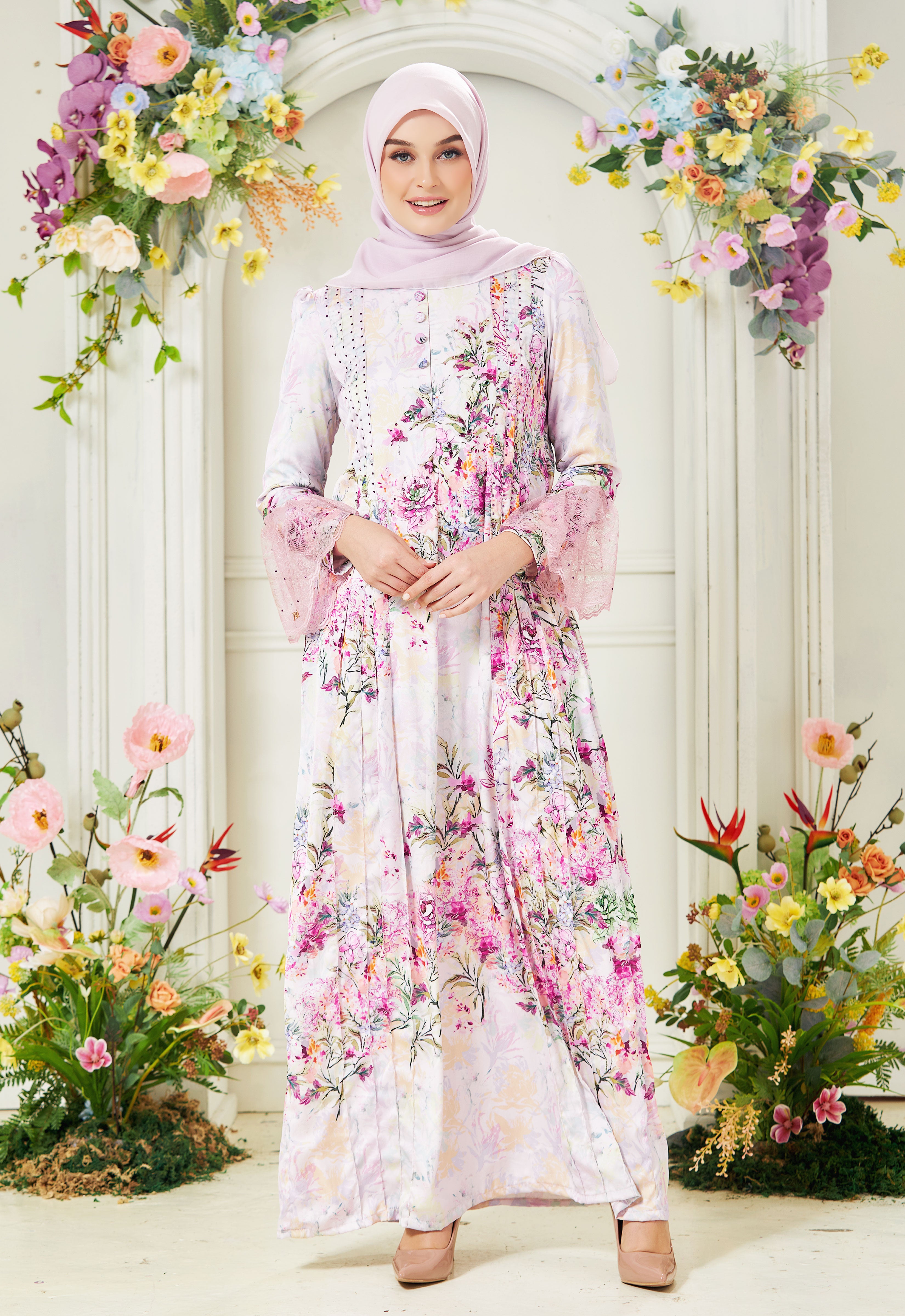 DEENARA ABAYA - PINK
