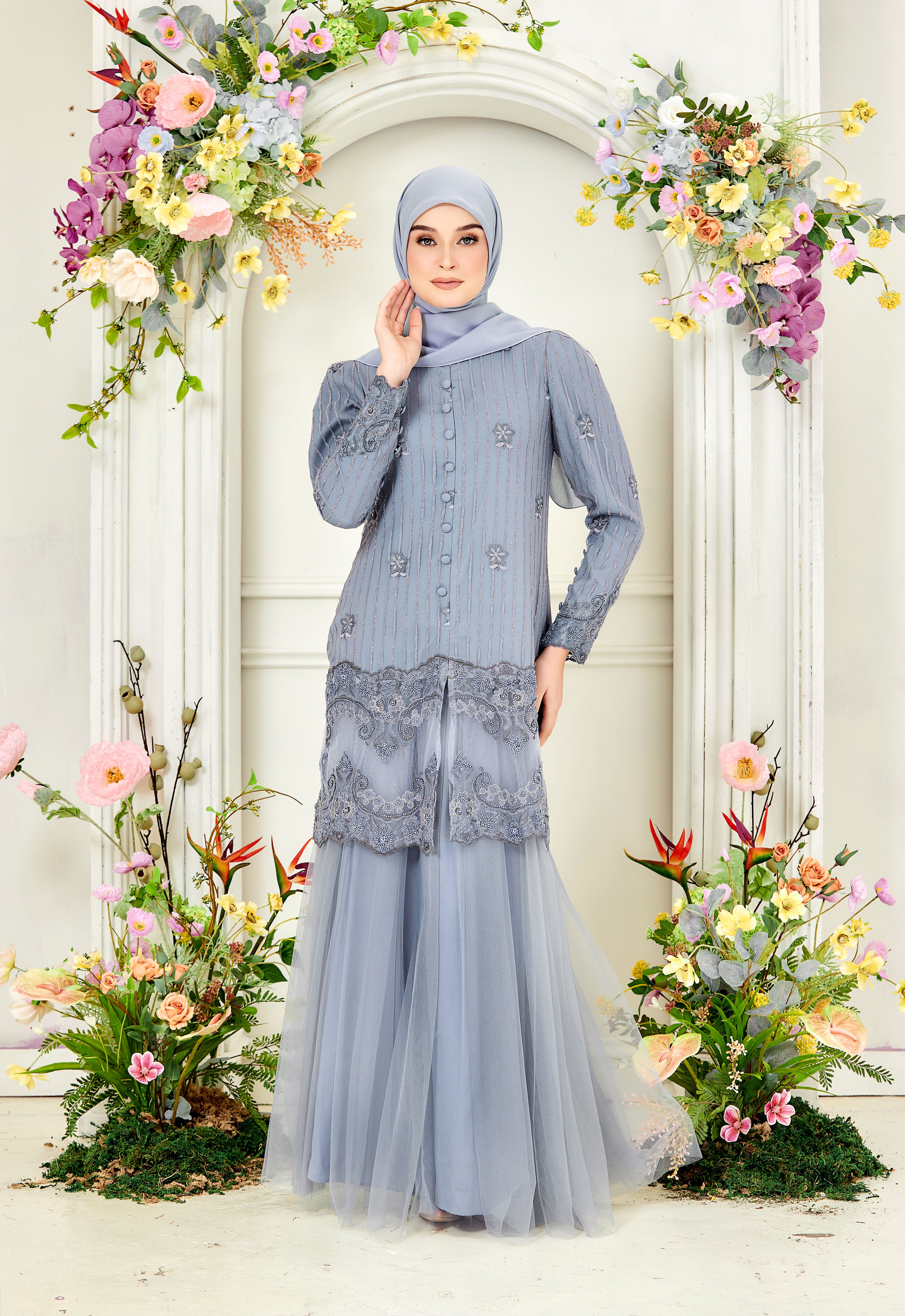 DIAN LUXE KURUNG - COLONY BLUE