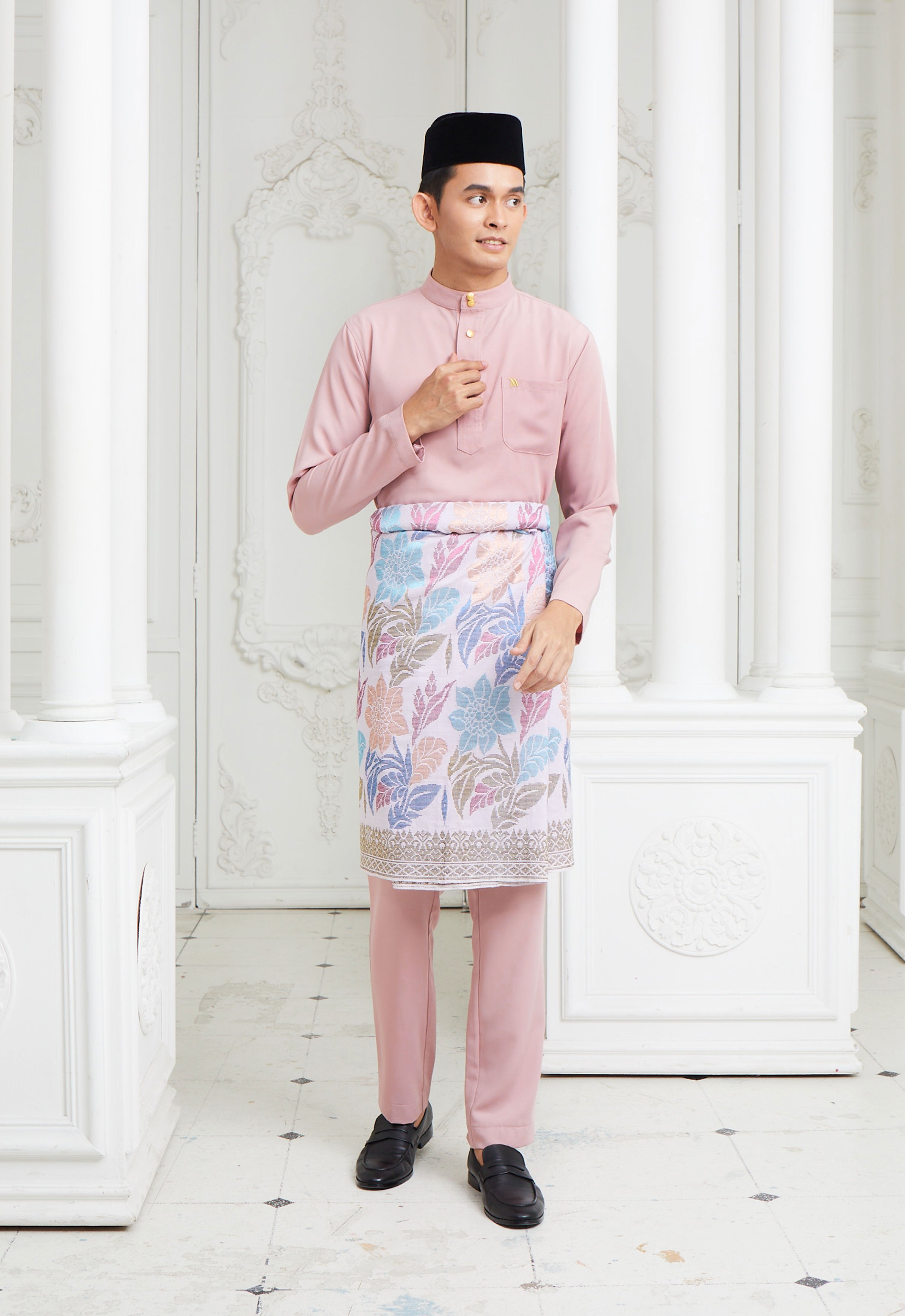 MINAZ MEN BAJU MELAYU - DUSTY PINK