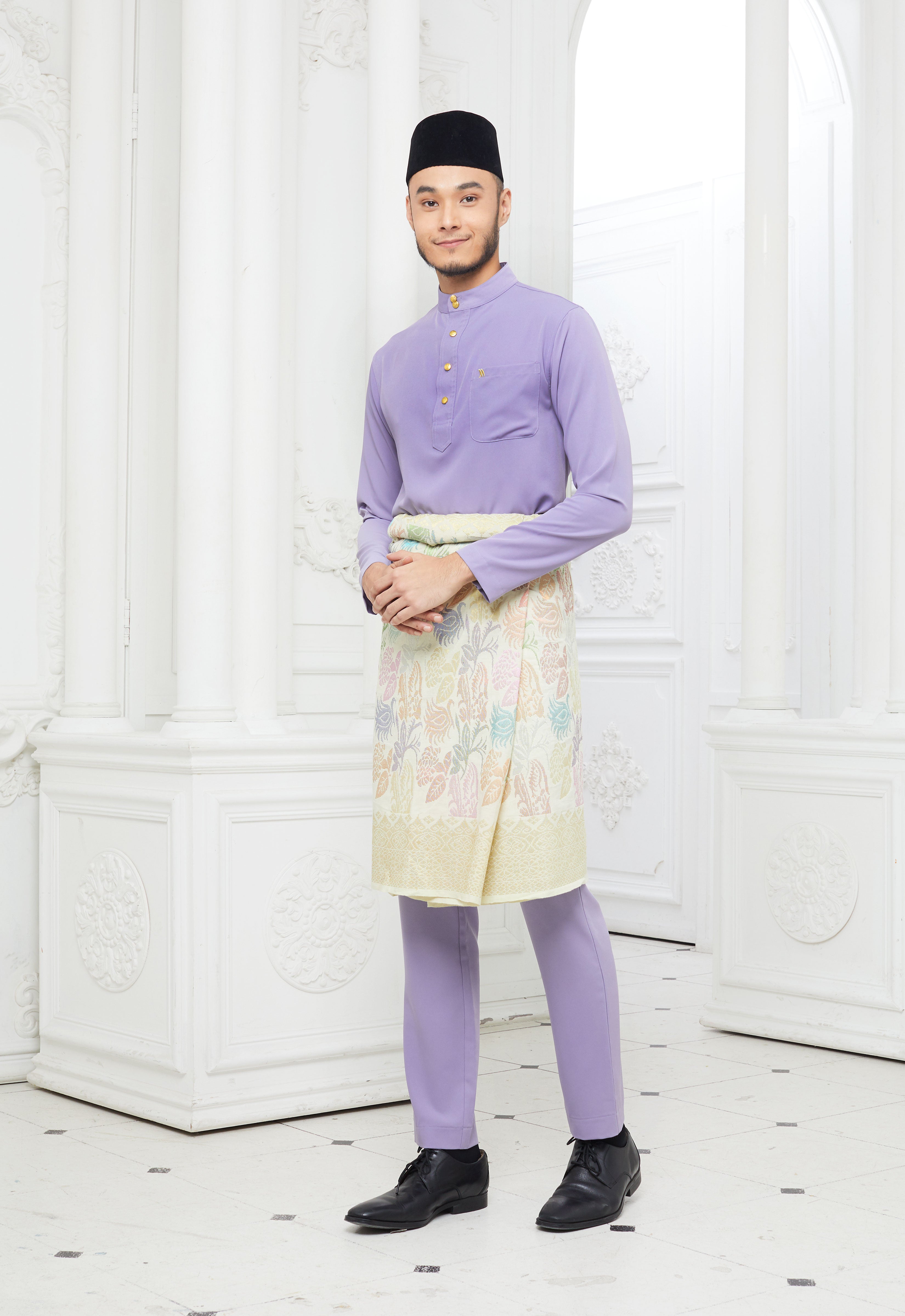 MINAZ MEN BAJU MELAYU - DUSTY PURPLE