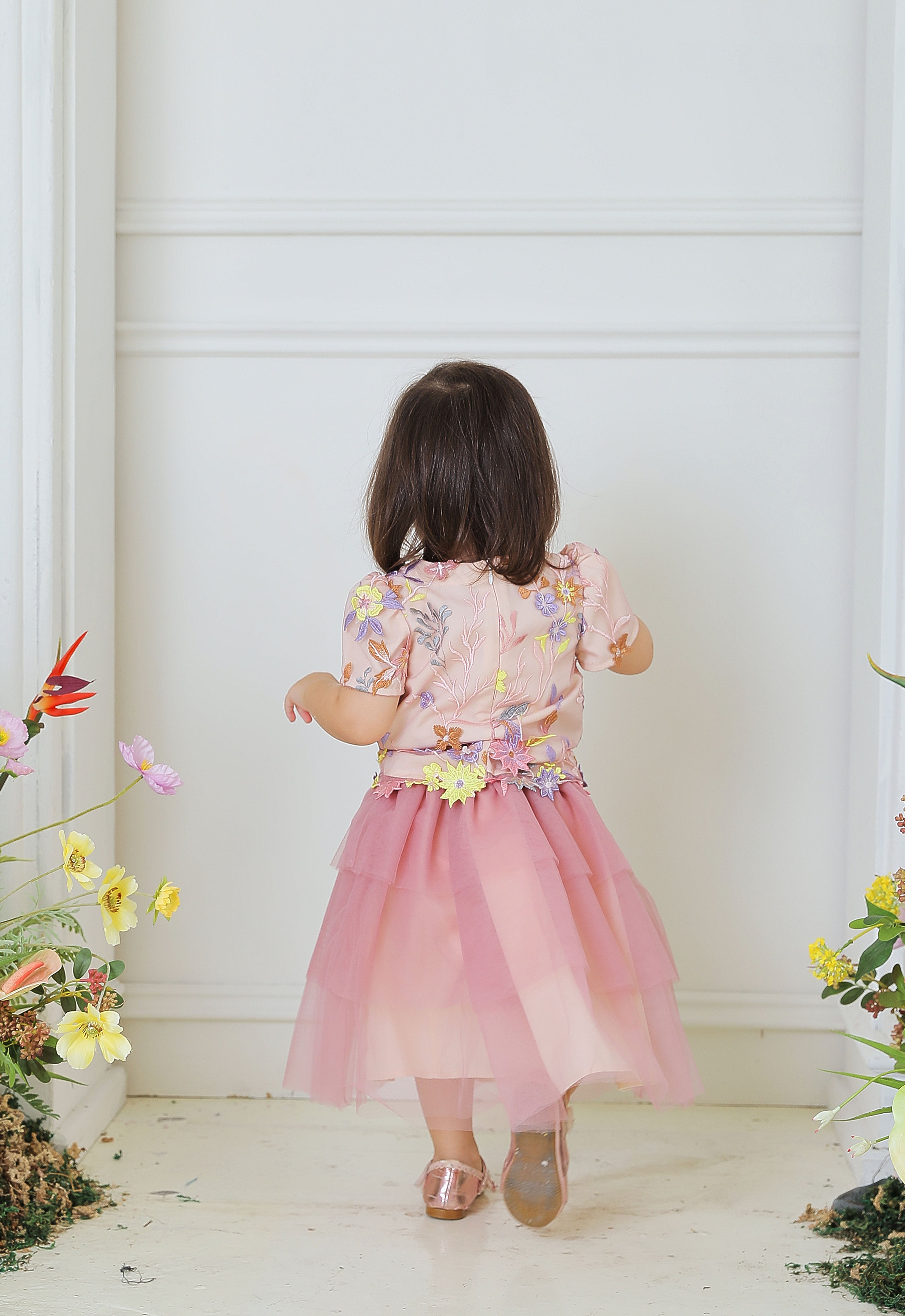 ELVINA LUXE BABY DRESS - PINK