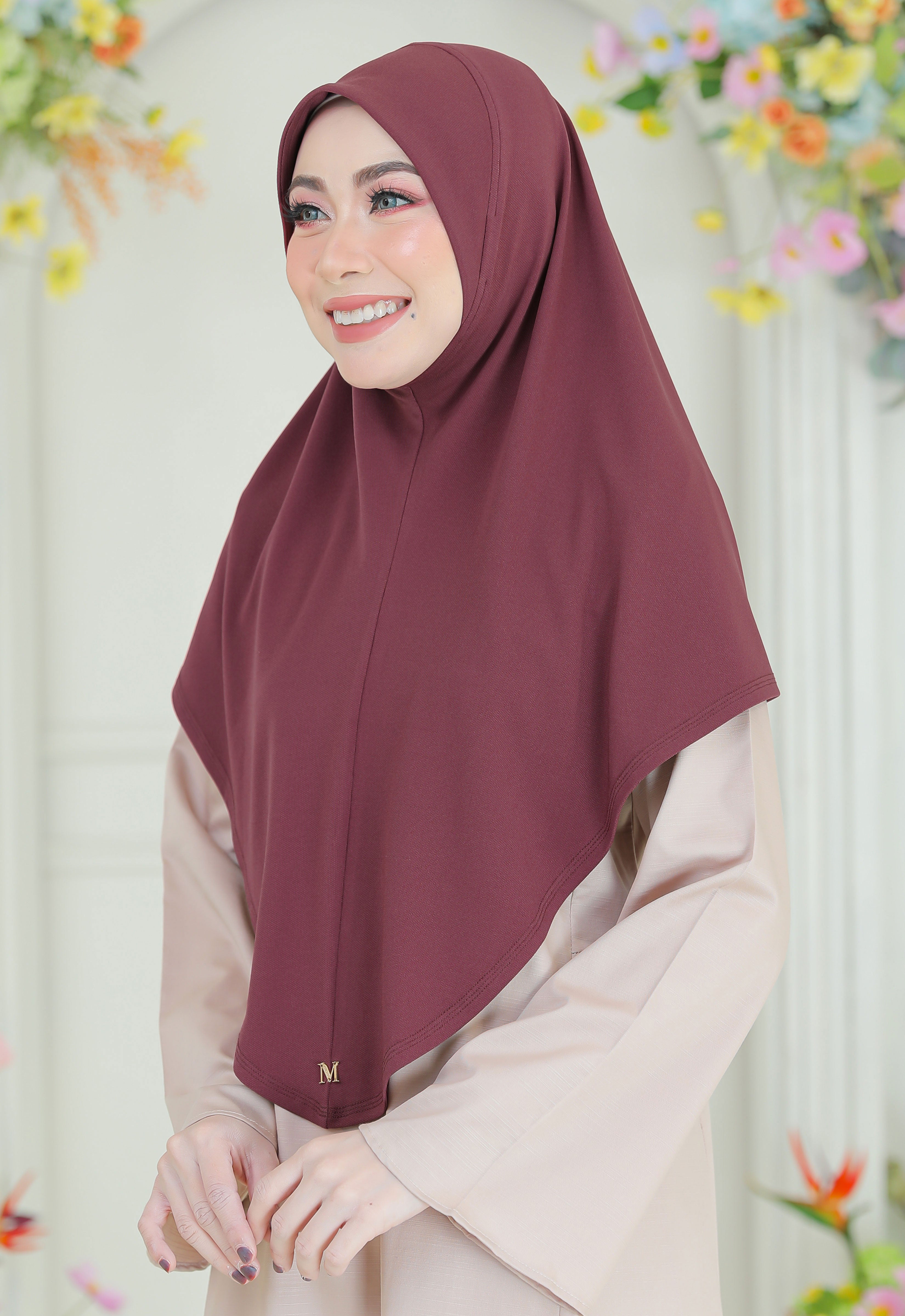 EZY SARUNG - BURGUNDY