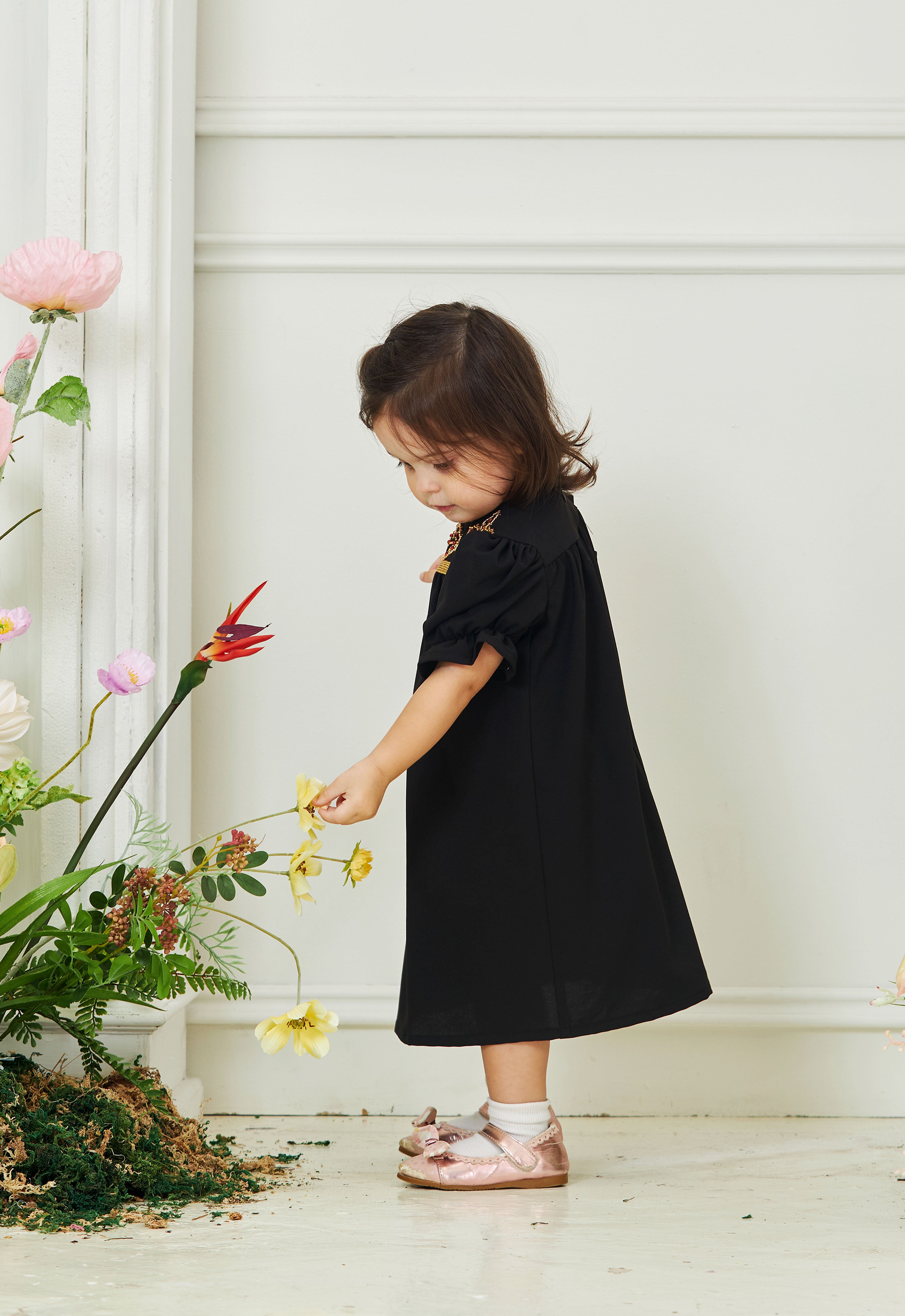 HUMAYRA BABY DRESS - BLACK