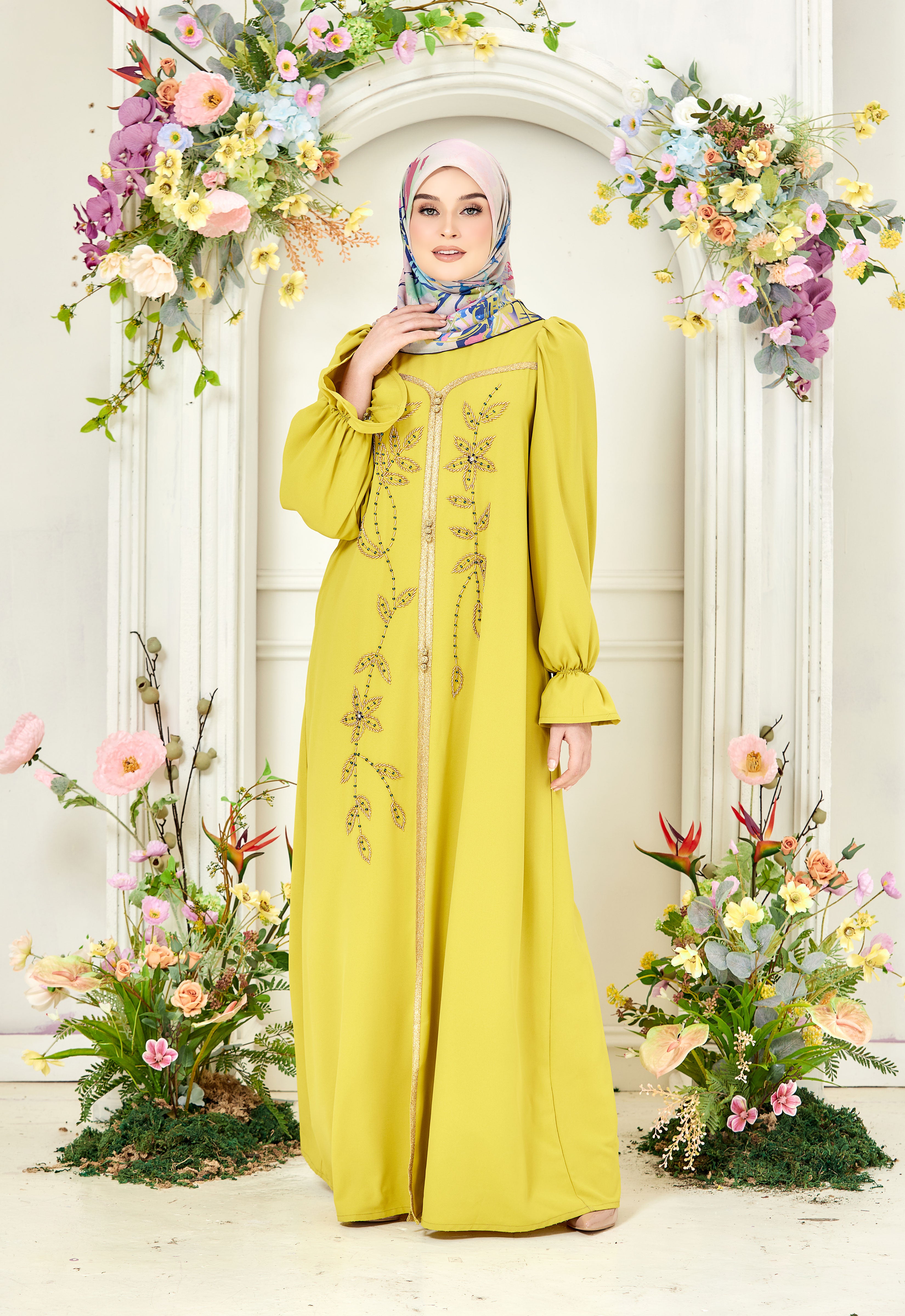 HUMAYRA ABAYA - GREEN