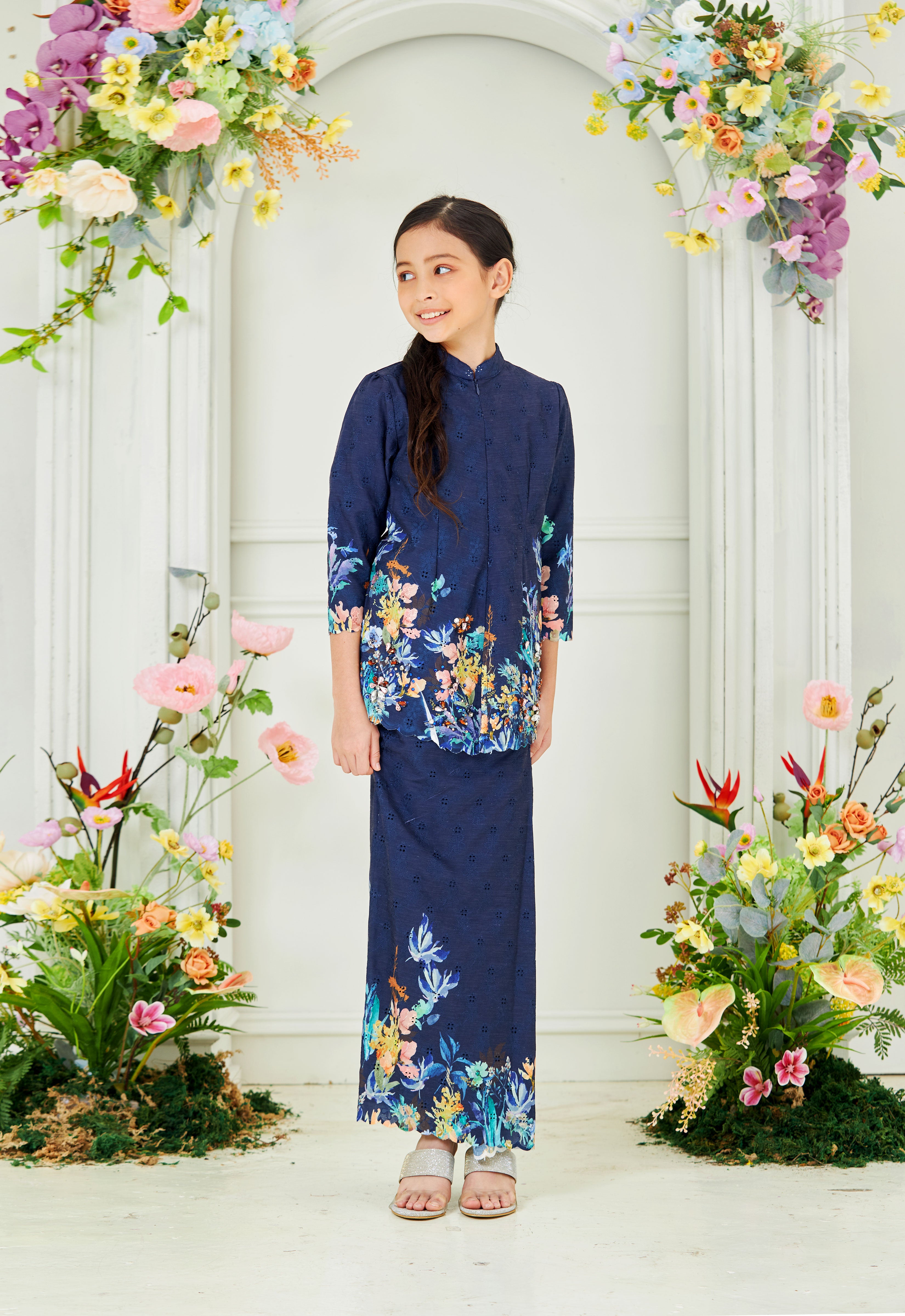 JOANNA KIDS KEBAYA - DARK BLUE