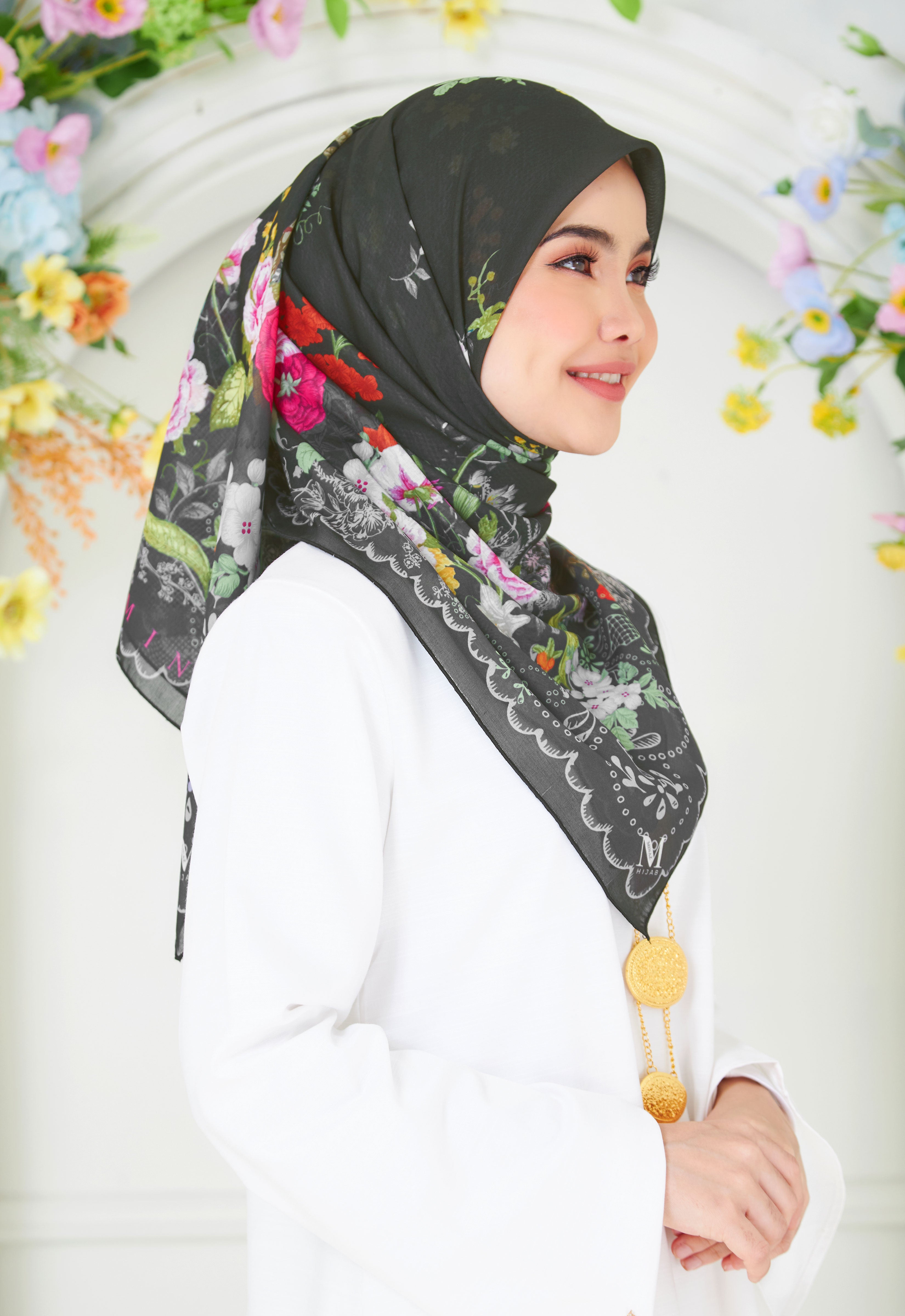 KEBAYA BAWAL - BLACK OLIVE