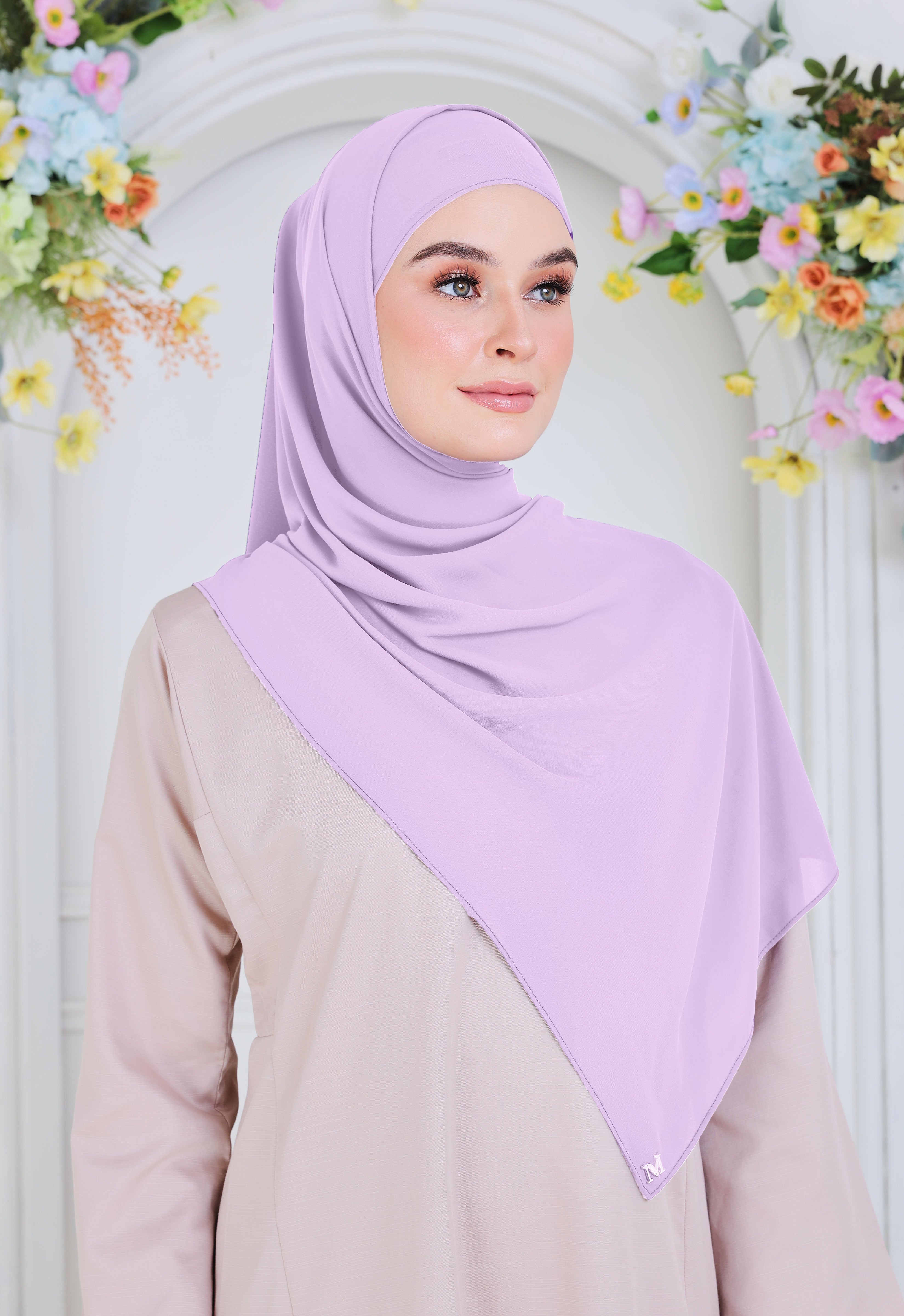 BASIC PLAIN SHAWL - LILAC