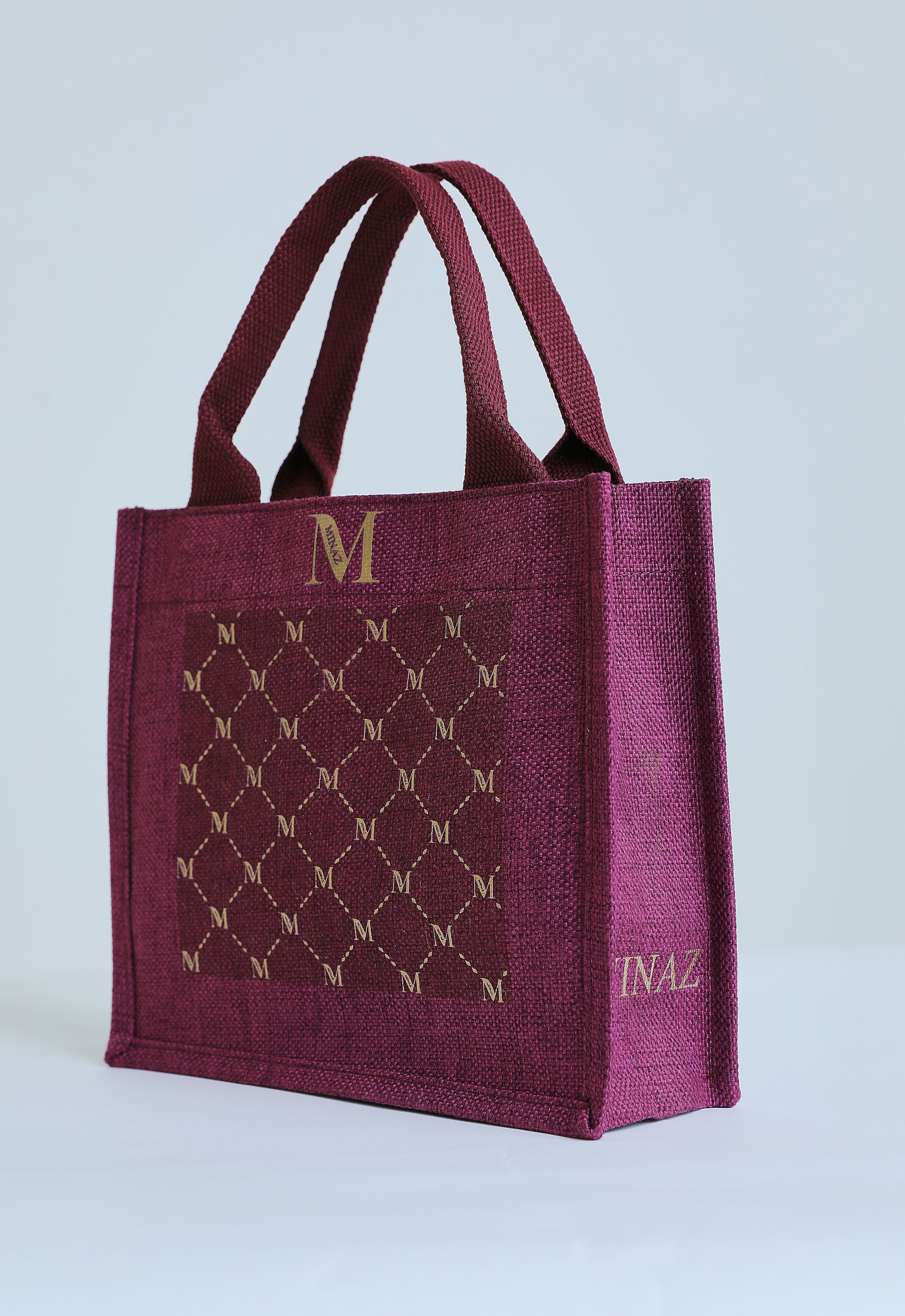 MONOGRAM TOTEBAG - MAROON