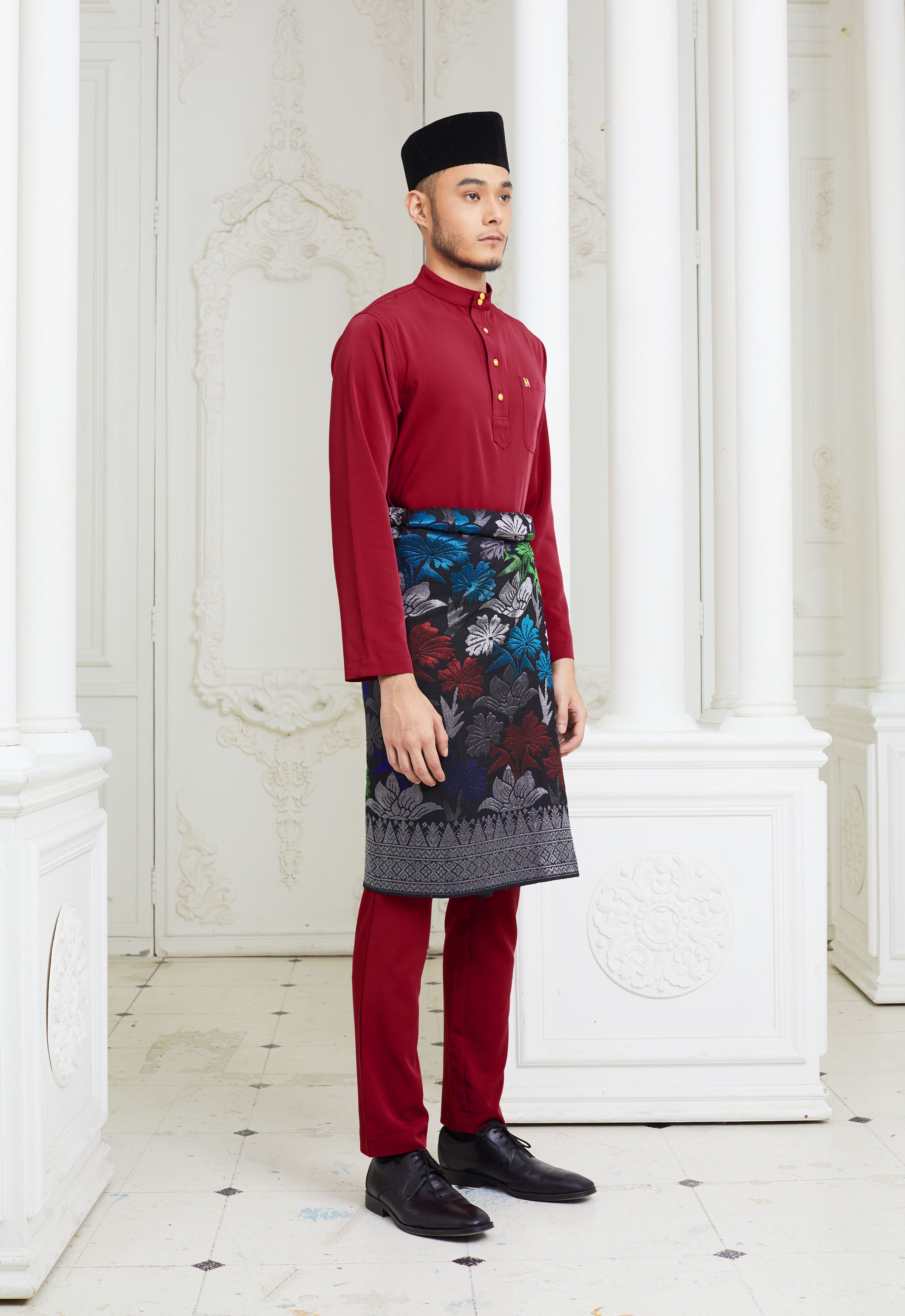 MINAZ MEN BAJU MELAYU - MAROON