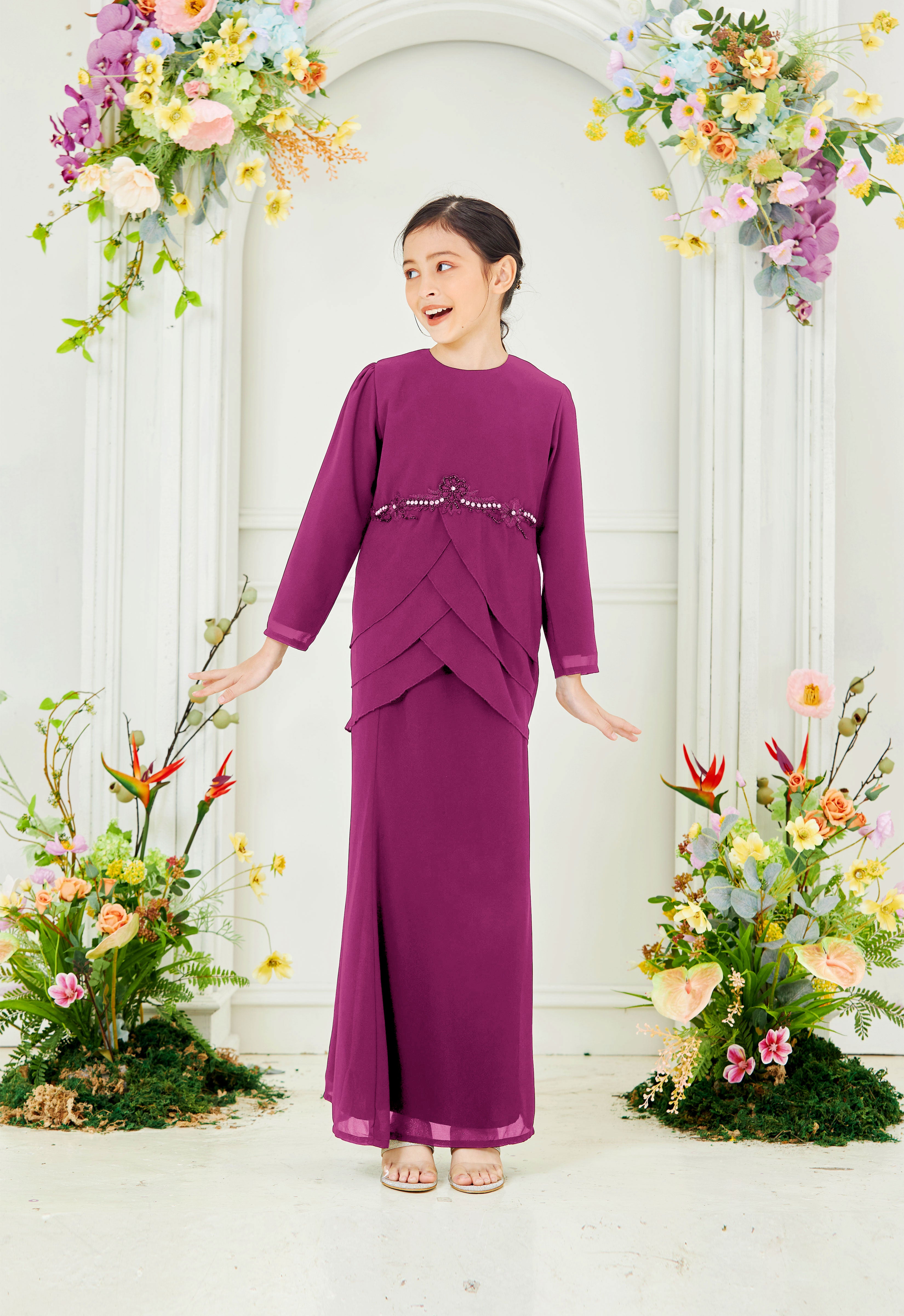 NADEERA KIDS KURUNG - MANGOSTEEN