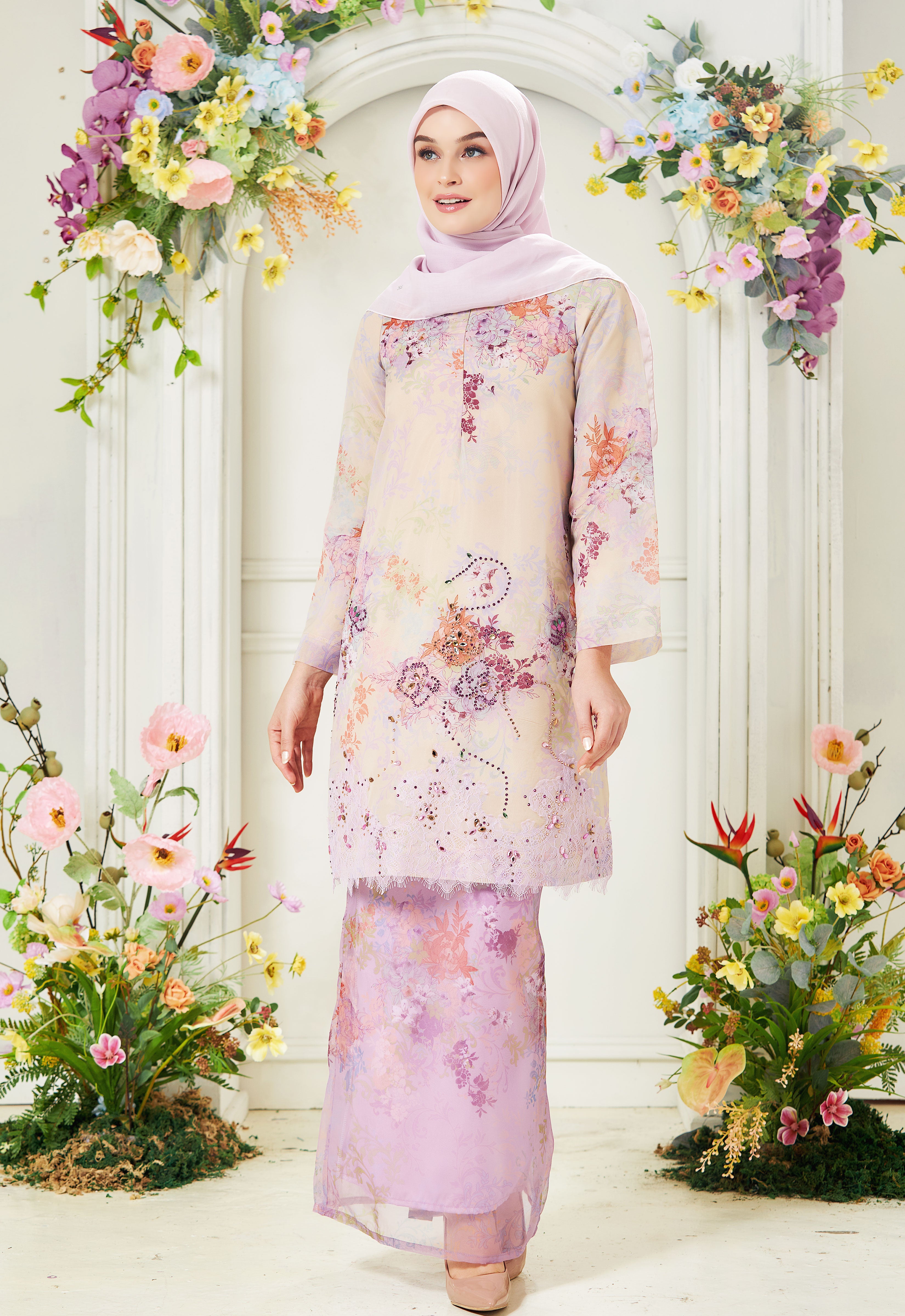 ROZELLA RIAW KURUNG - LILAC CREAM