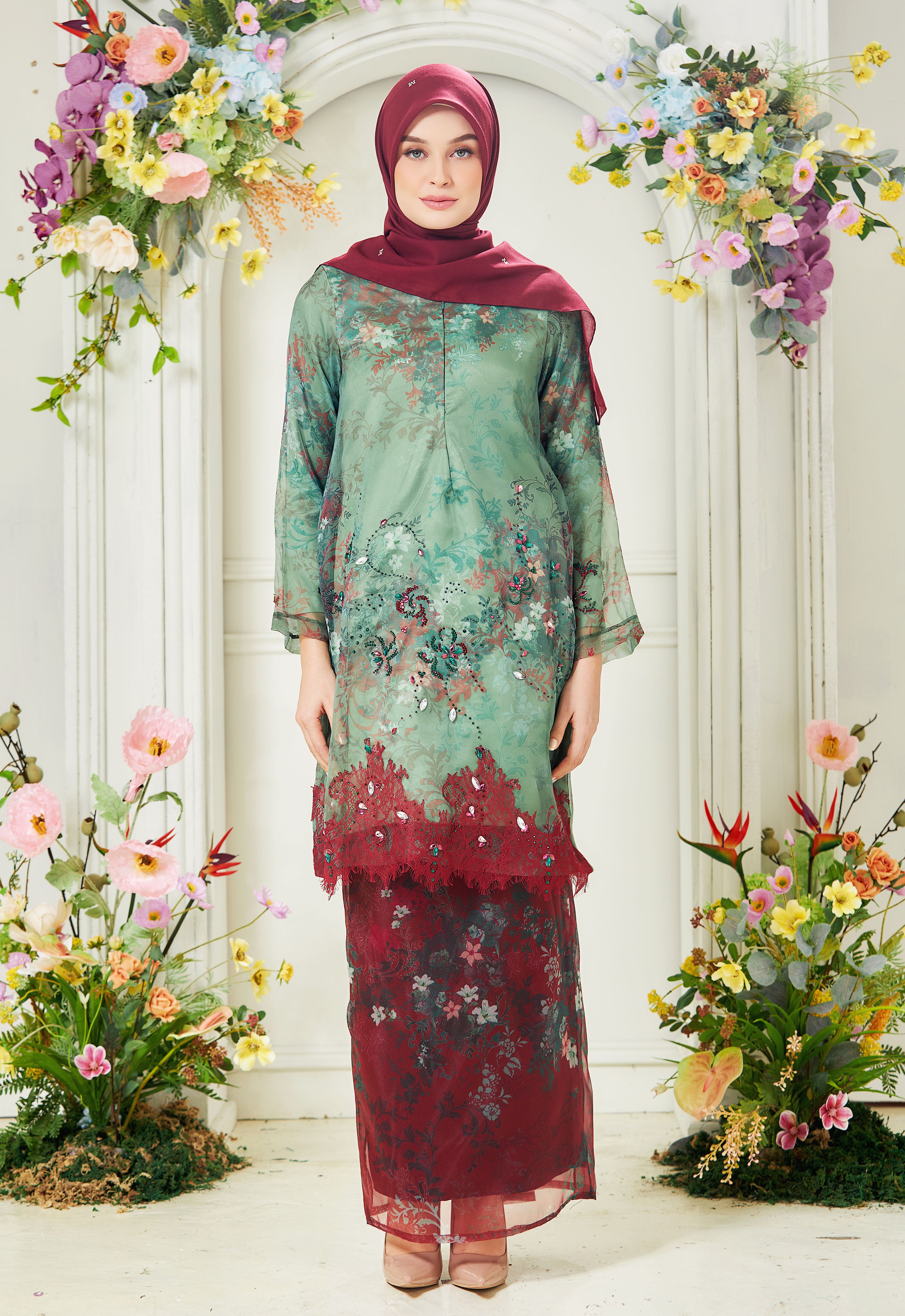 ROZELLA RIAW KURUNG - RED GREEN