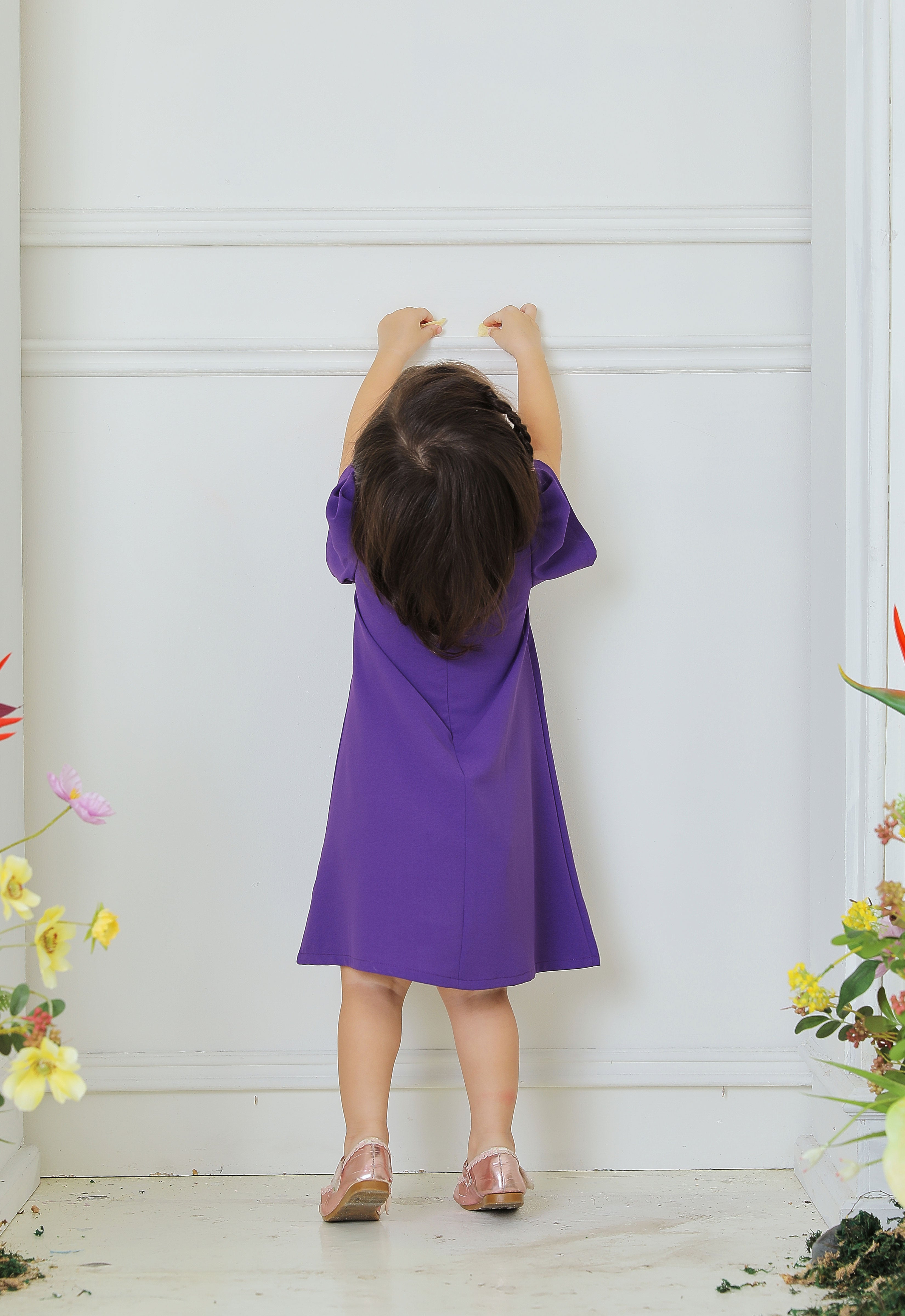 ZEHRA BABY DRESS - PURPLE
