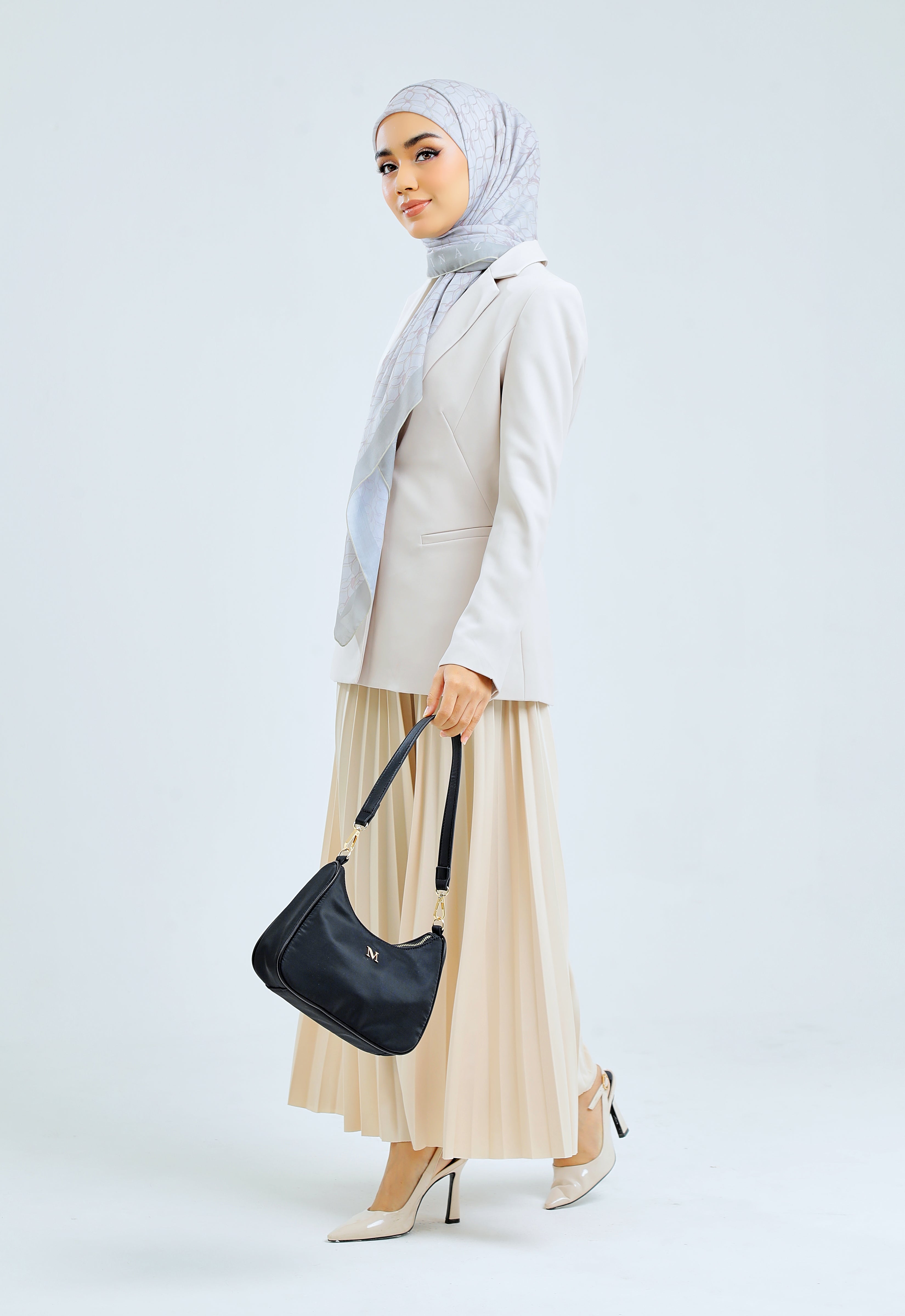 RHEA BAGUETTE BAG - BLACK