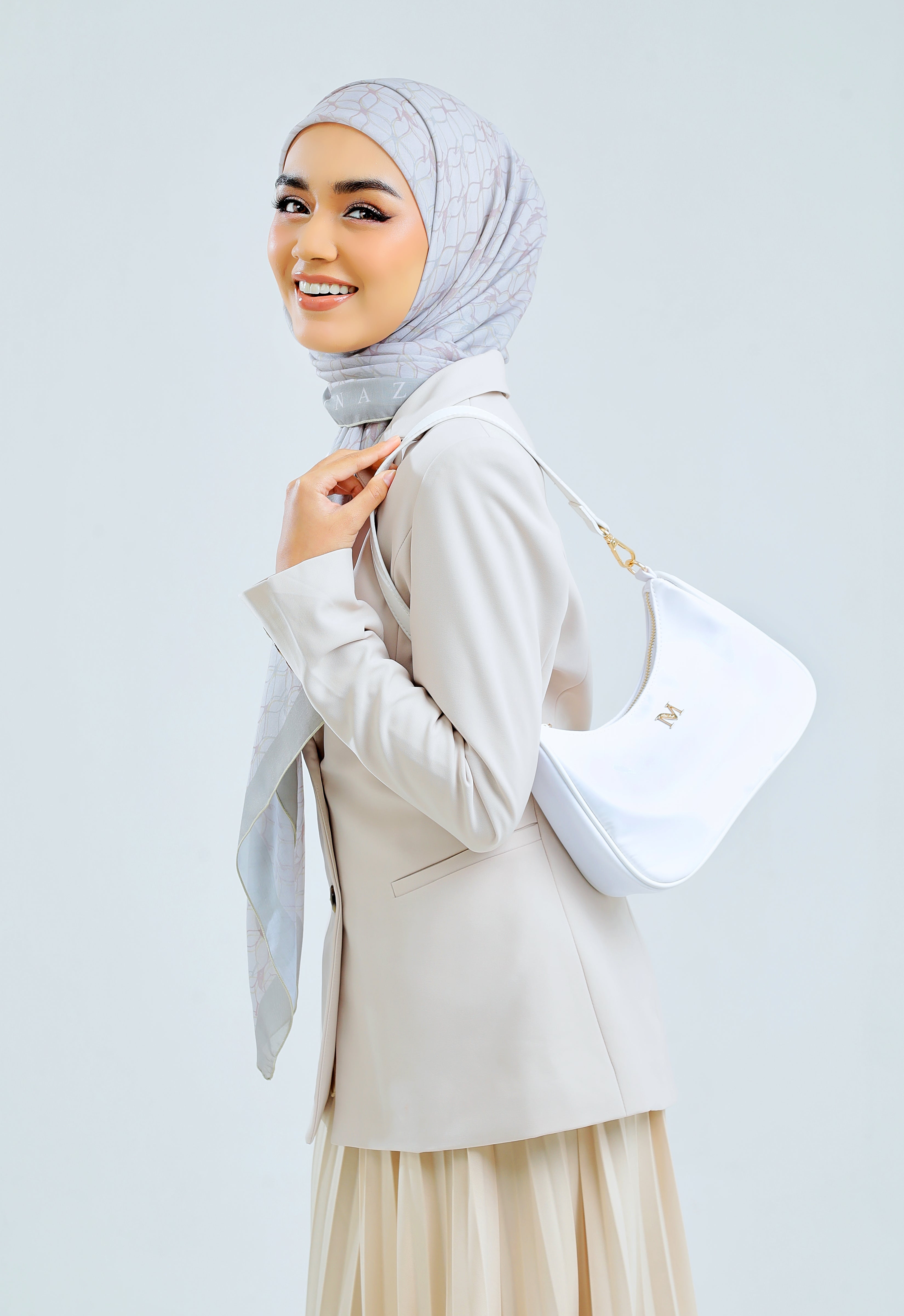 RHEA BAGUETTE BAG - OFF WHITE