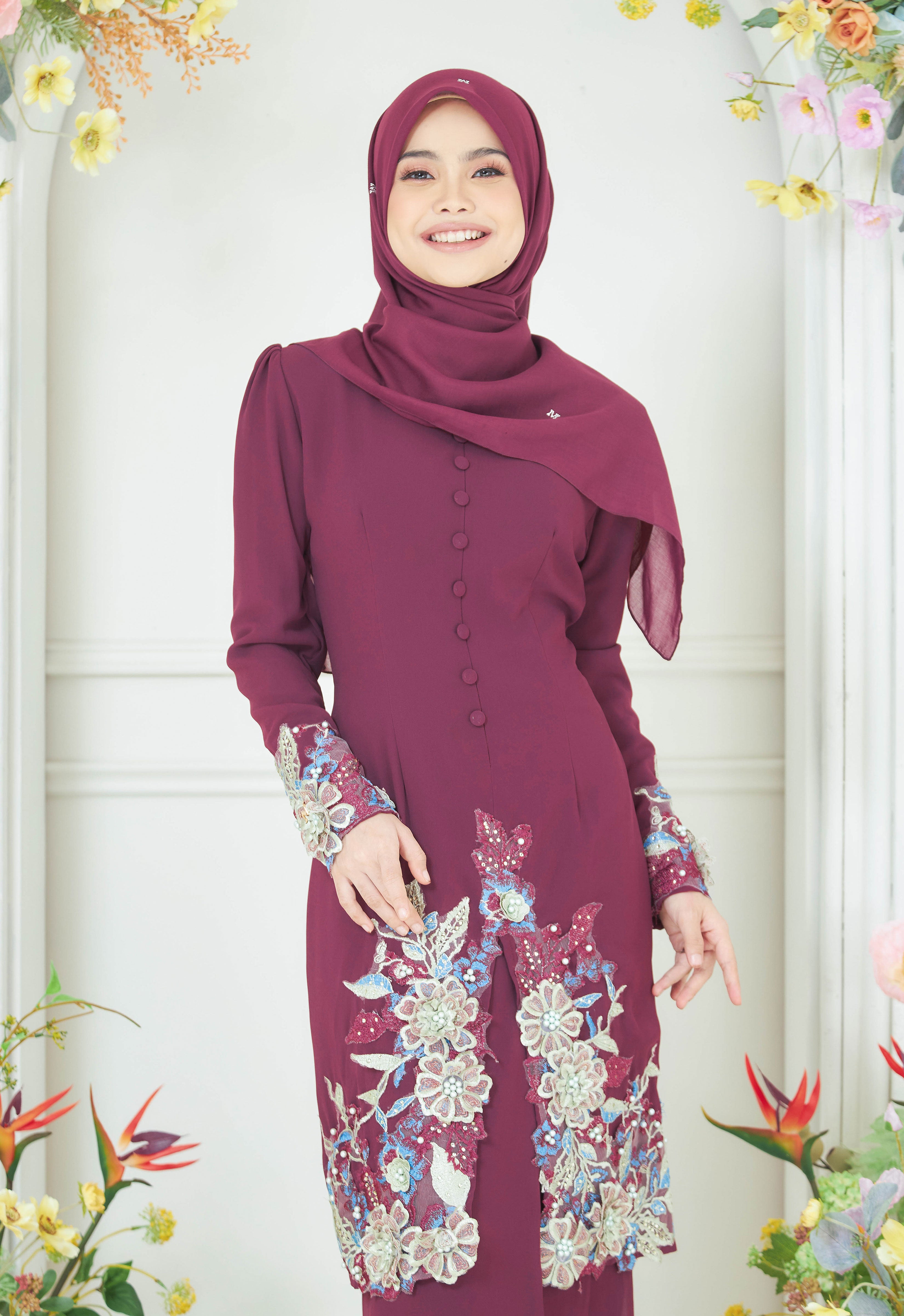 KHADEEJA KEBAYA - MANGOSTEEN