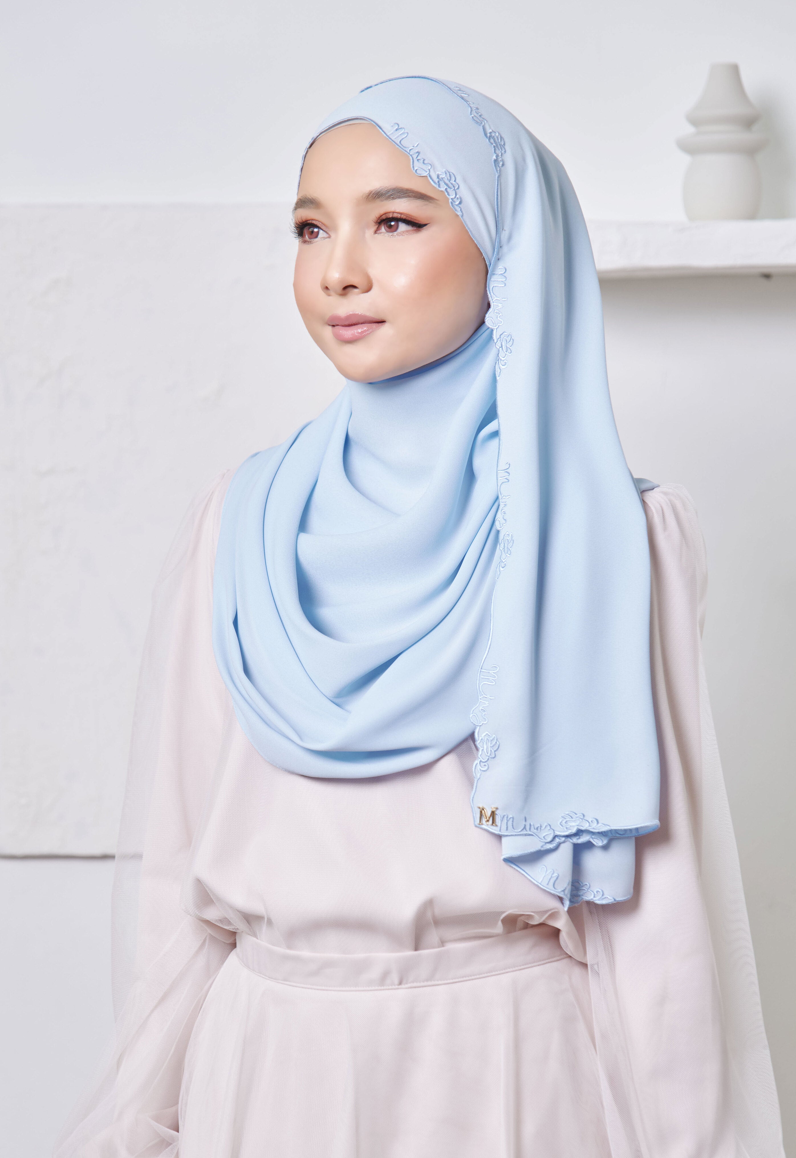 SAREEMA SHAWL - BREEZE BLUE