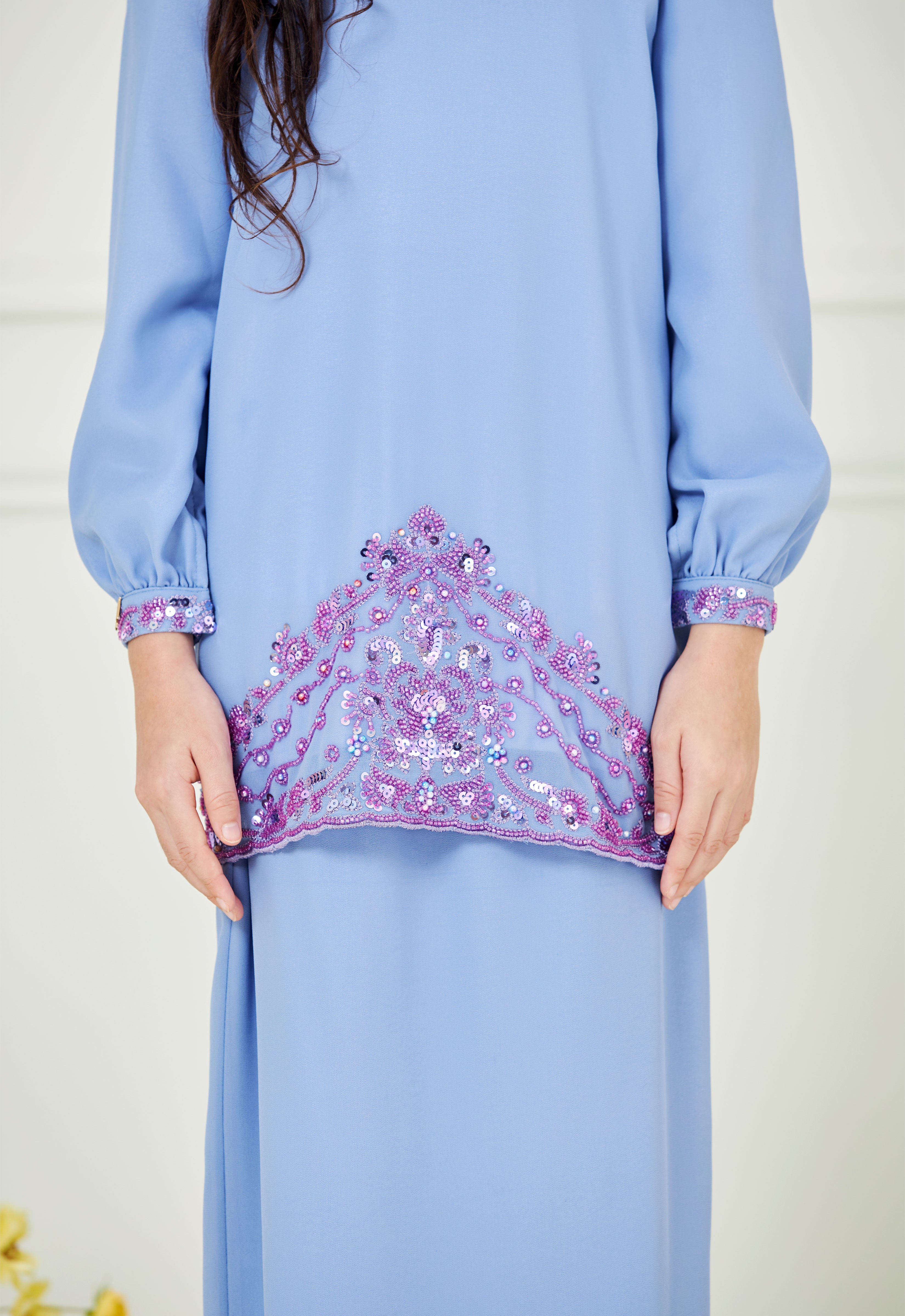 AISYAA LUXE KIDS KURUNG - DUSTY PURPLE