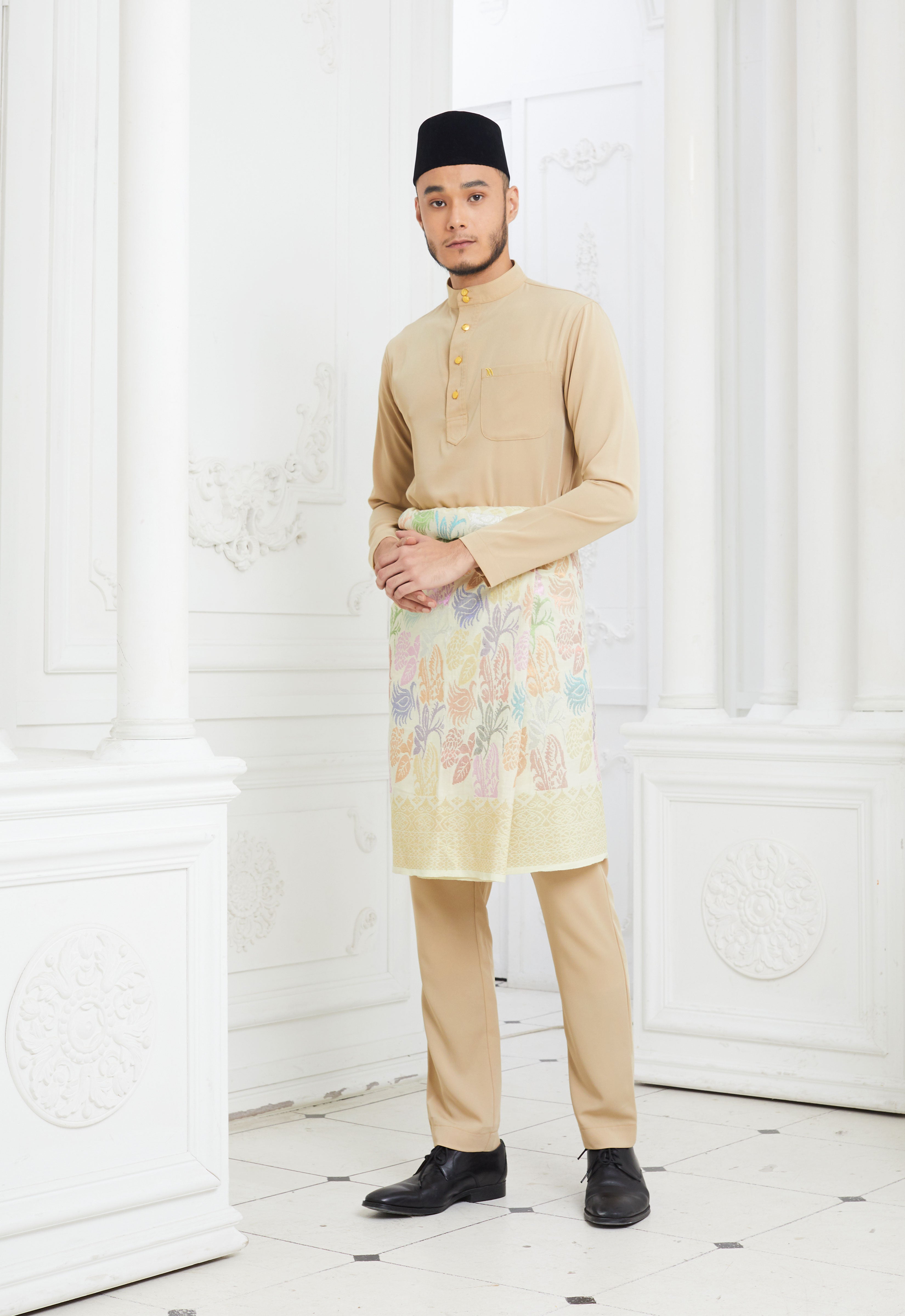 MINAZ MEN BAJU MELAYU - CHAMPAGNE