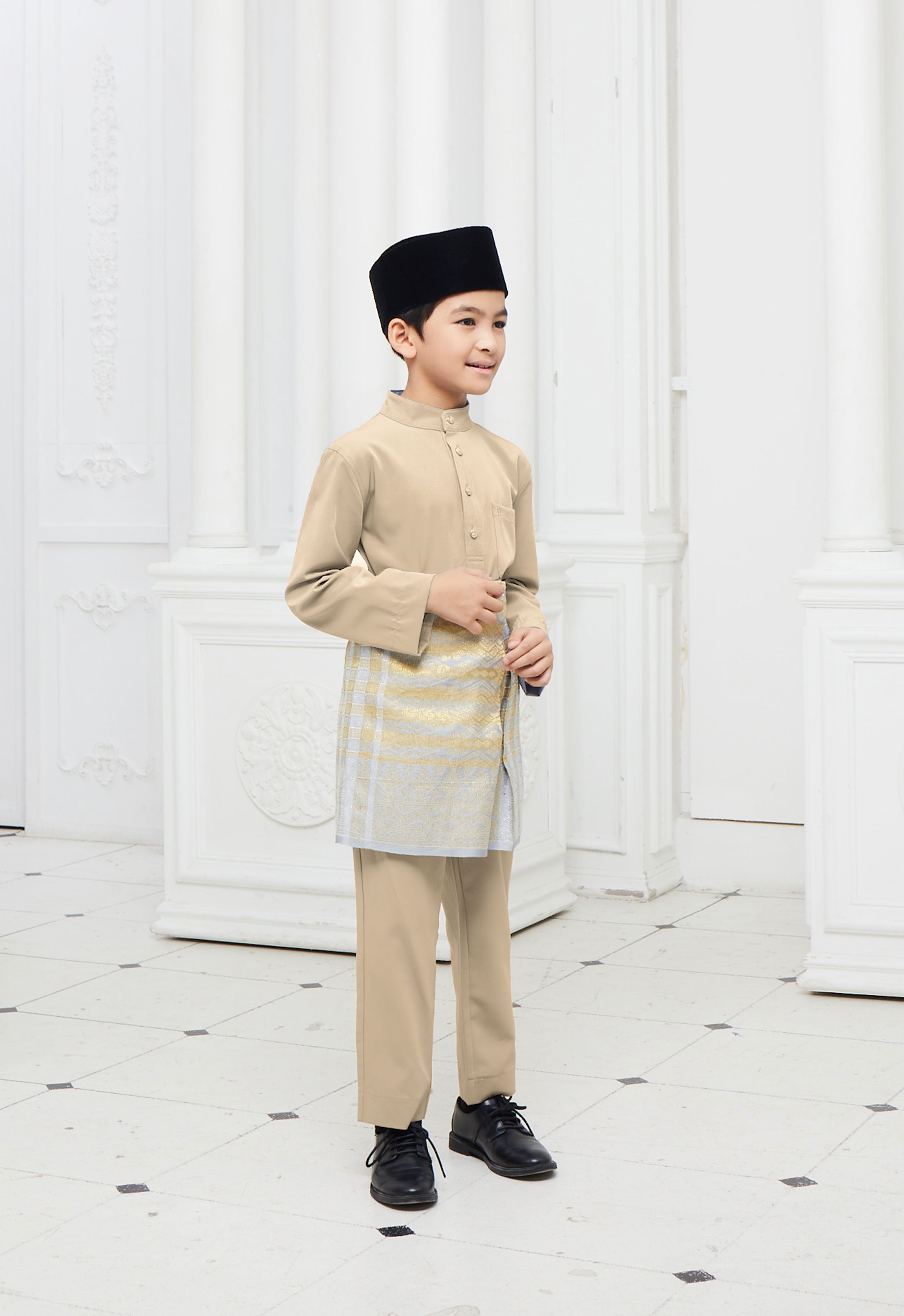 BAJU MELAYU KIDS - CHAMPAGNE