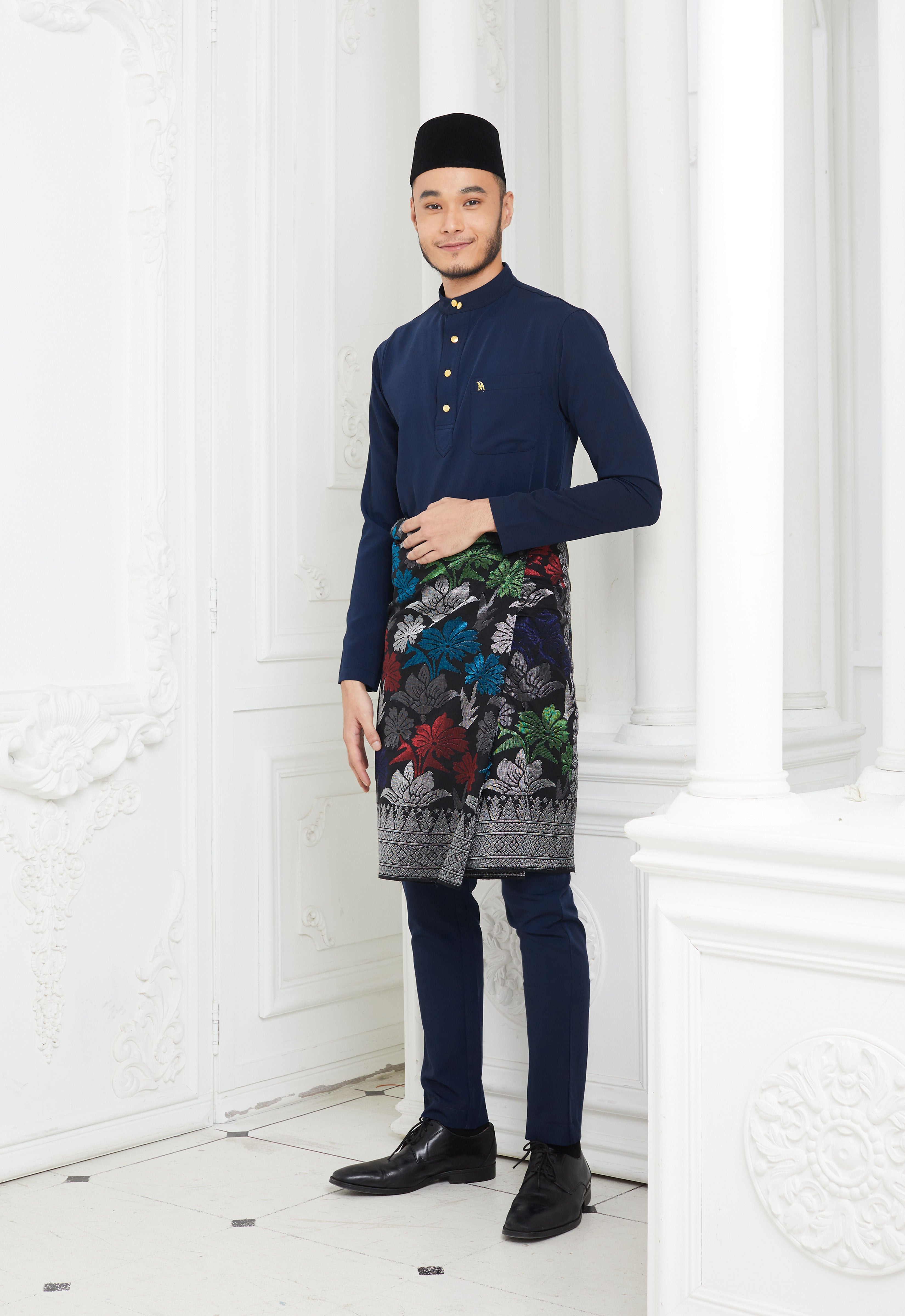 MINAZ MEN BAJU MELAYU - DARK BLUE