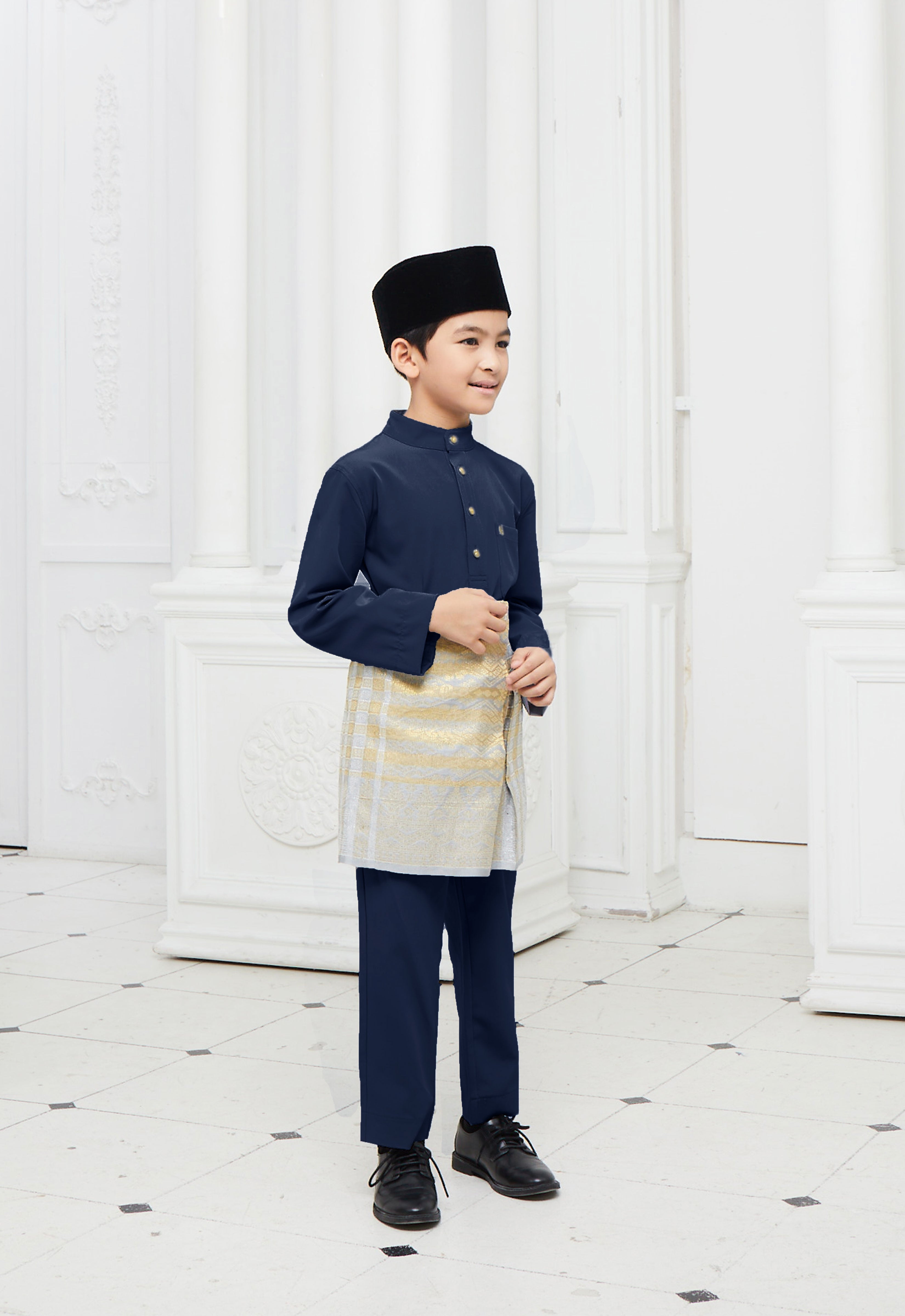 BAJU MELAYU KIDS - DARK BLUE