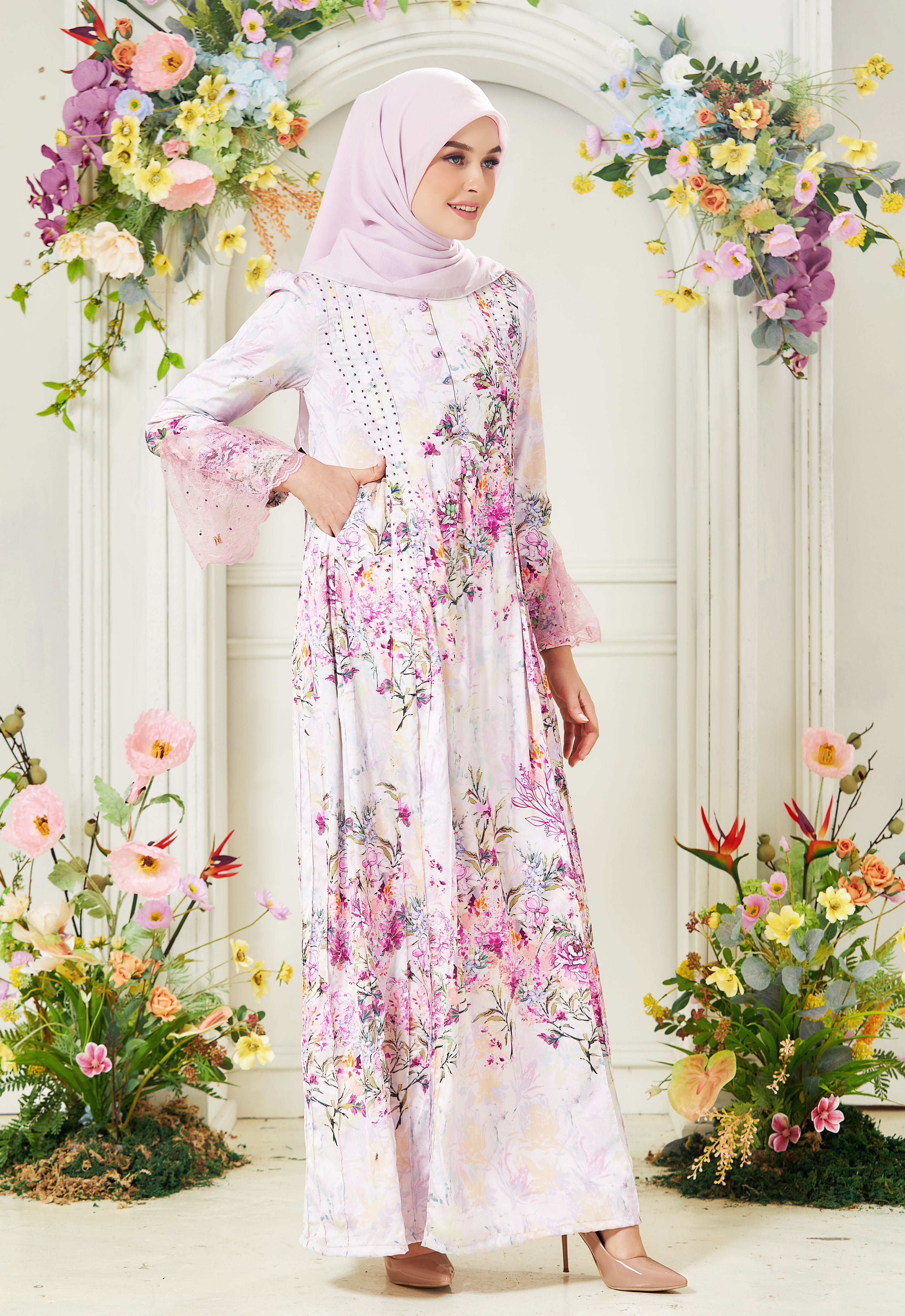 DEENARA ABAYA - PINK