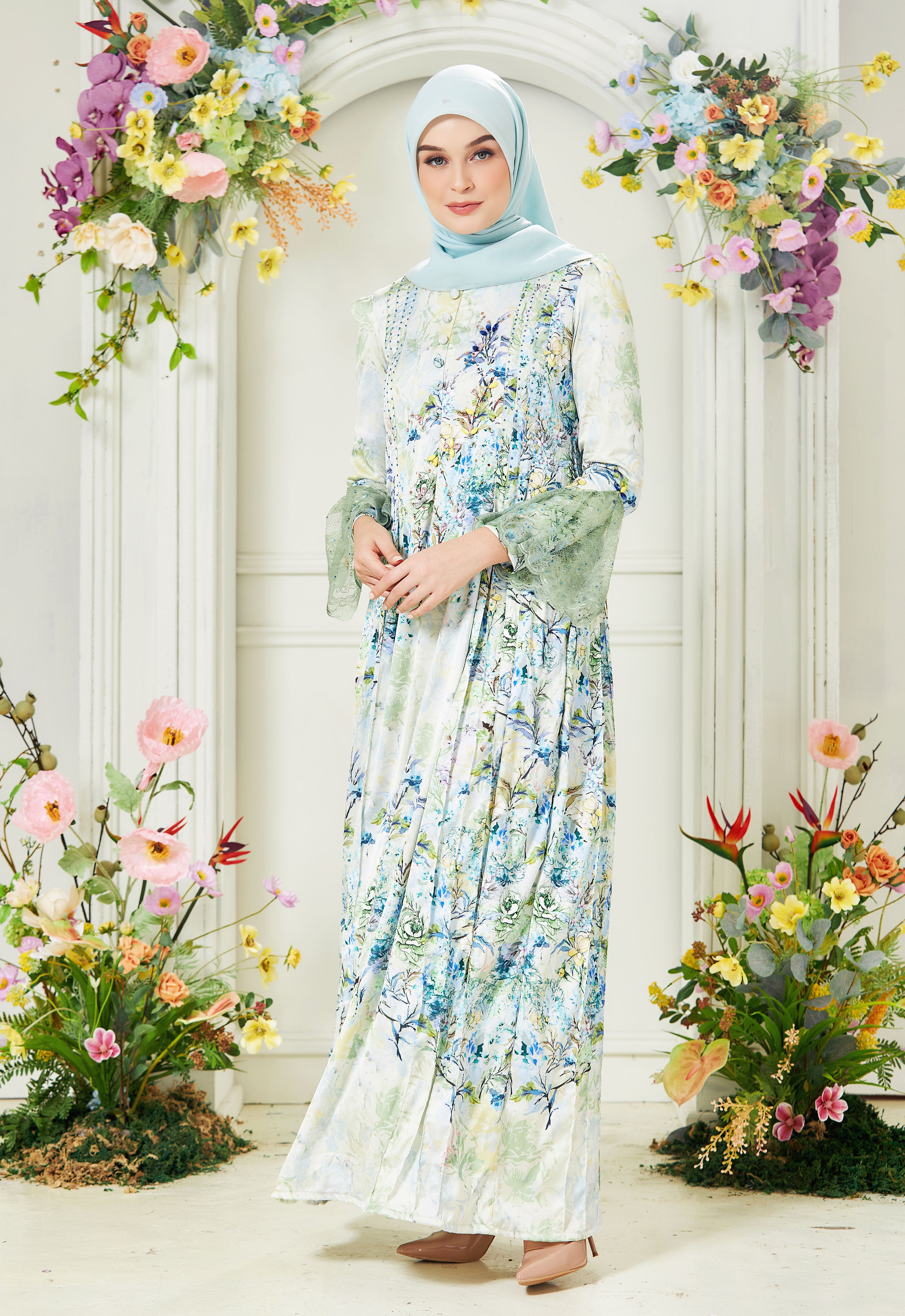 DEENARA ABAYA - SAGE GREEN