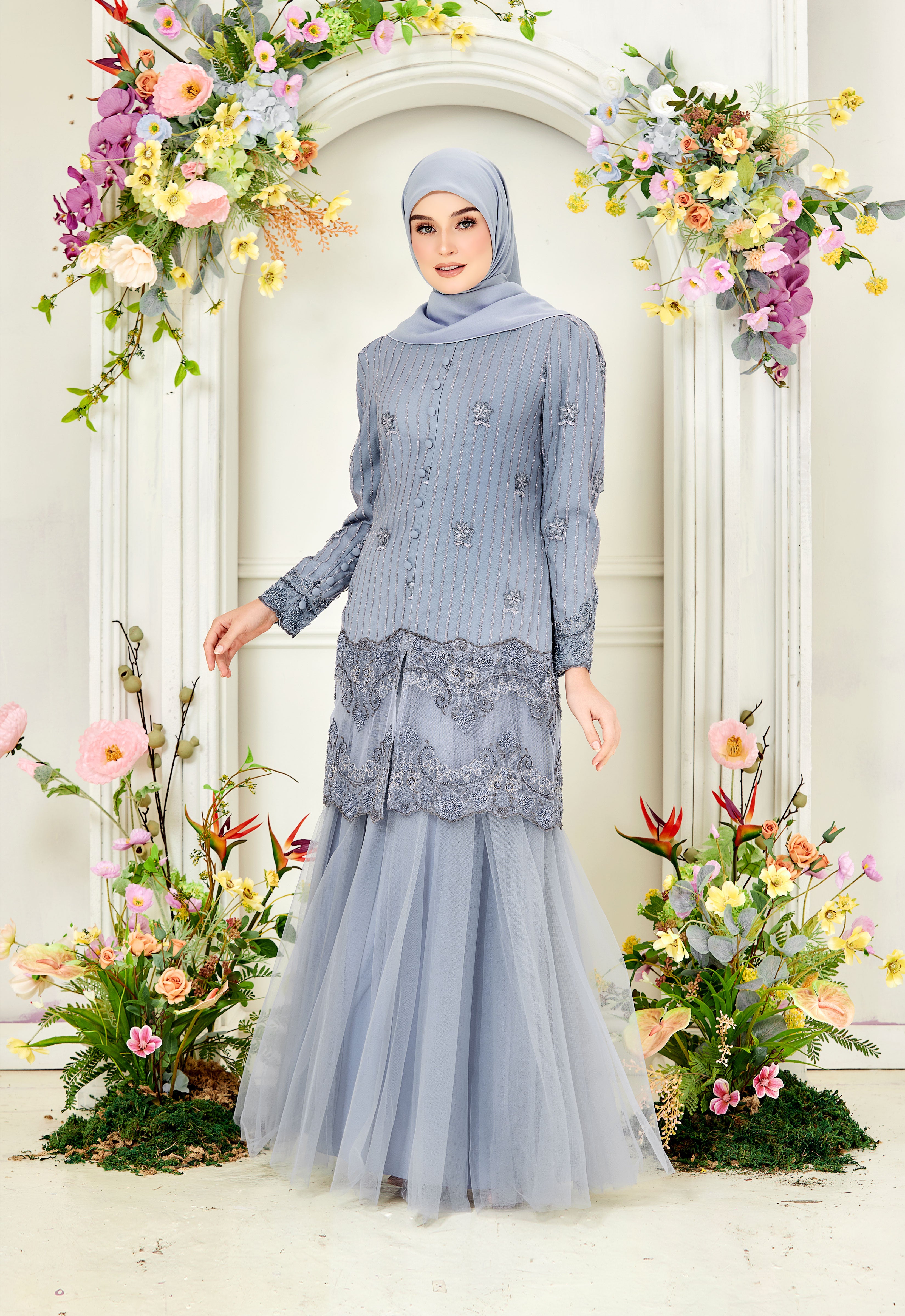 DIAN LUXE KURUNG - COLONY BLUE