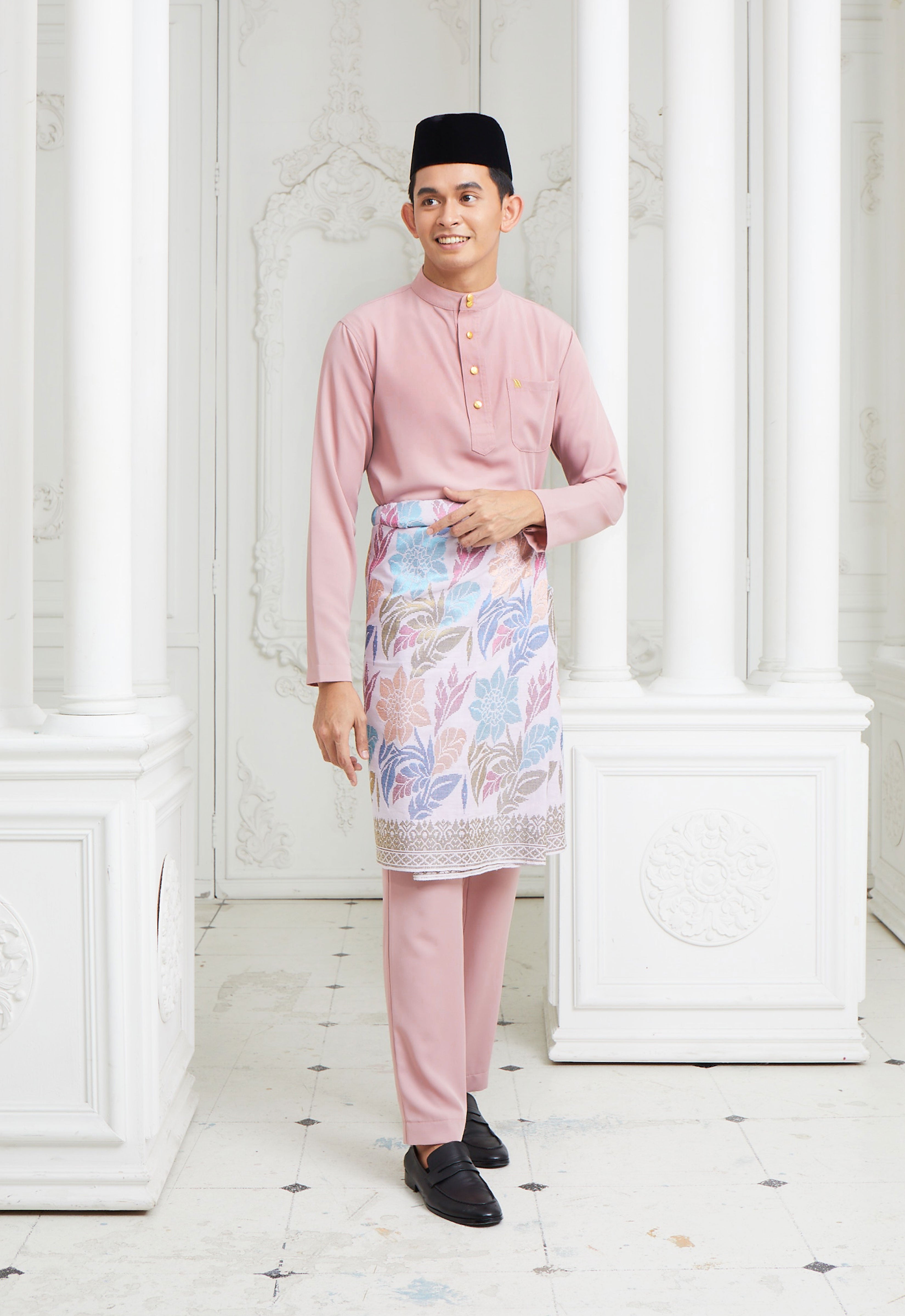 MINAZ MEN BAJU MELAYU - DUSTY PINK