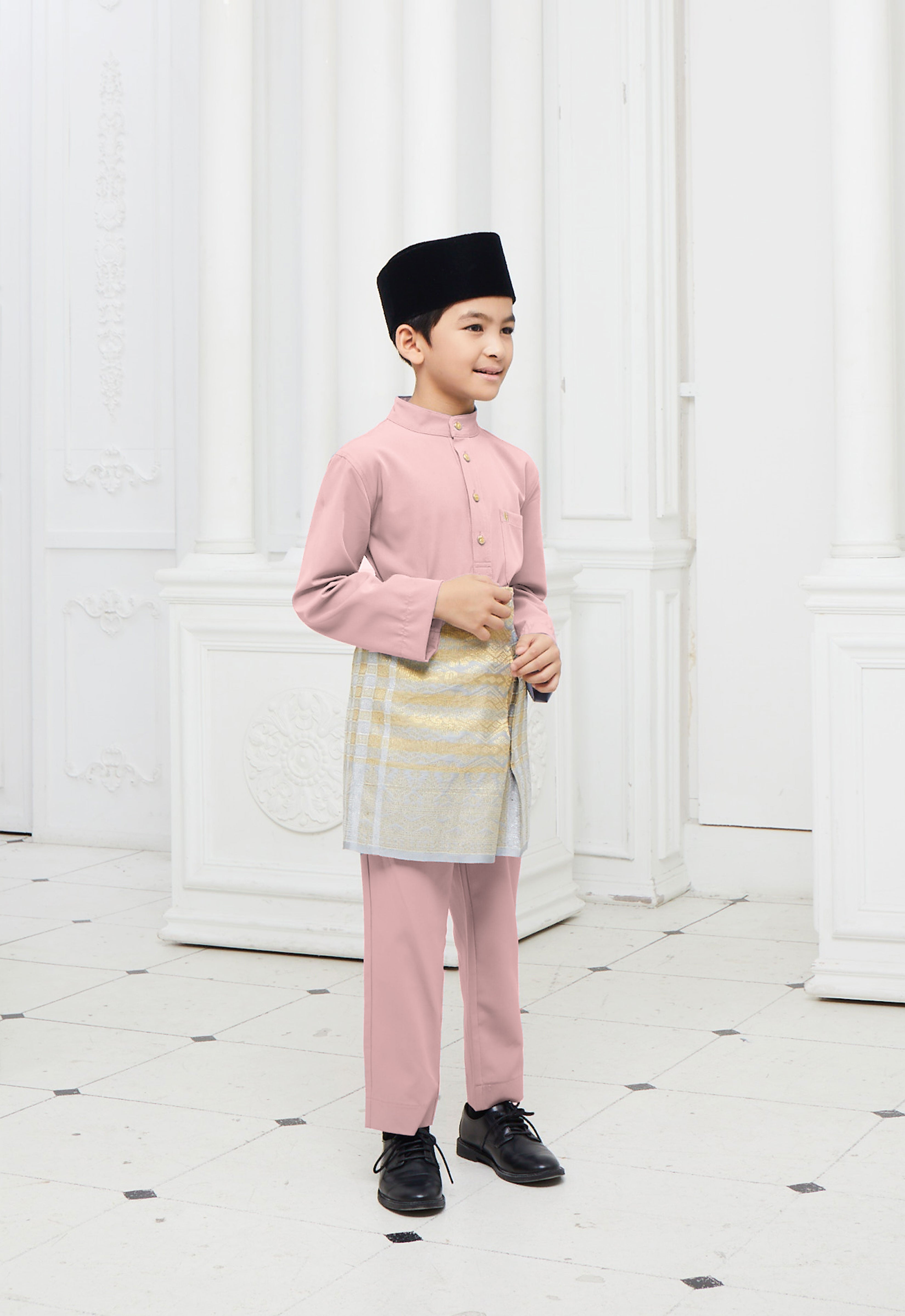 BAJU MELAYU KIDS - DUSTY PINK