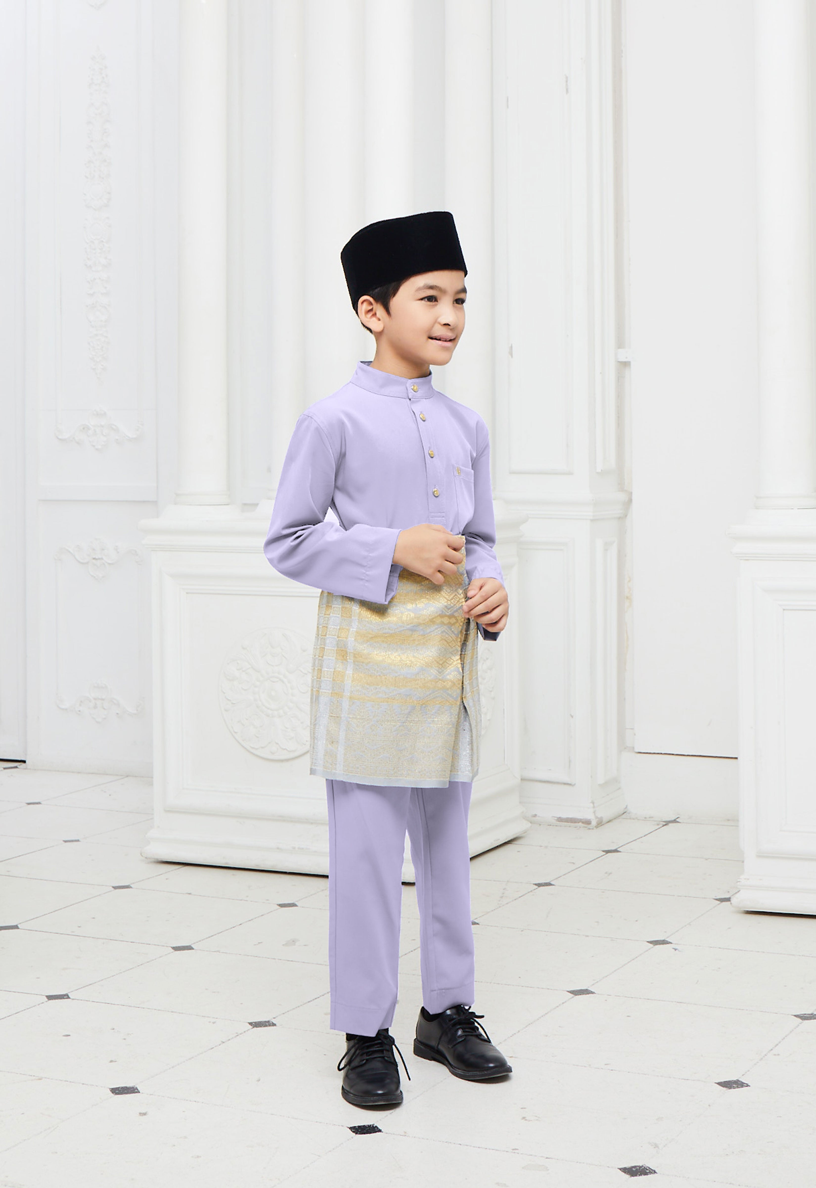 BAJU MELAYU KIDS - DUSTY PURPLE