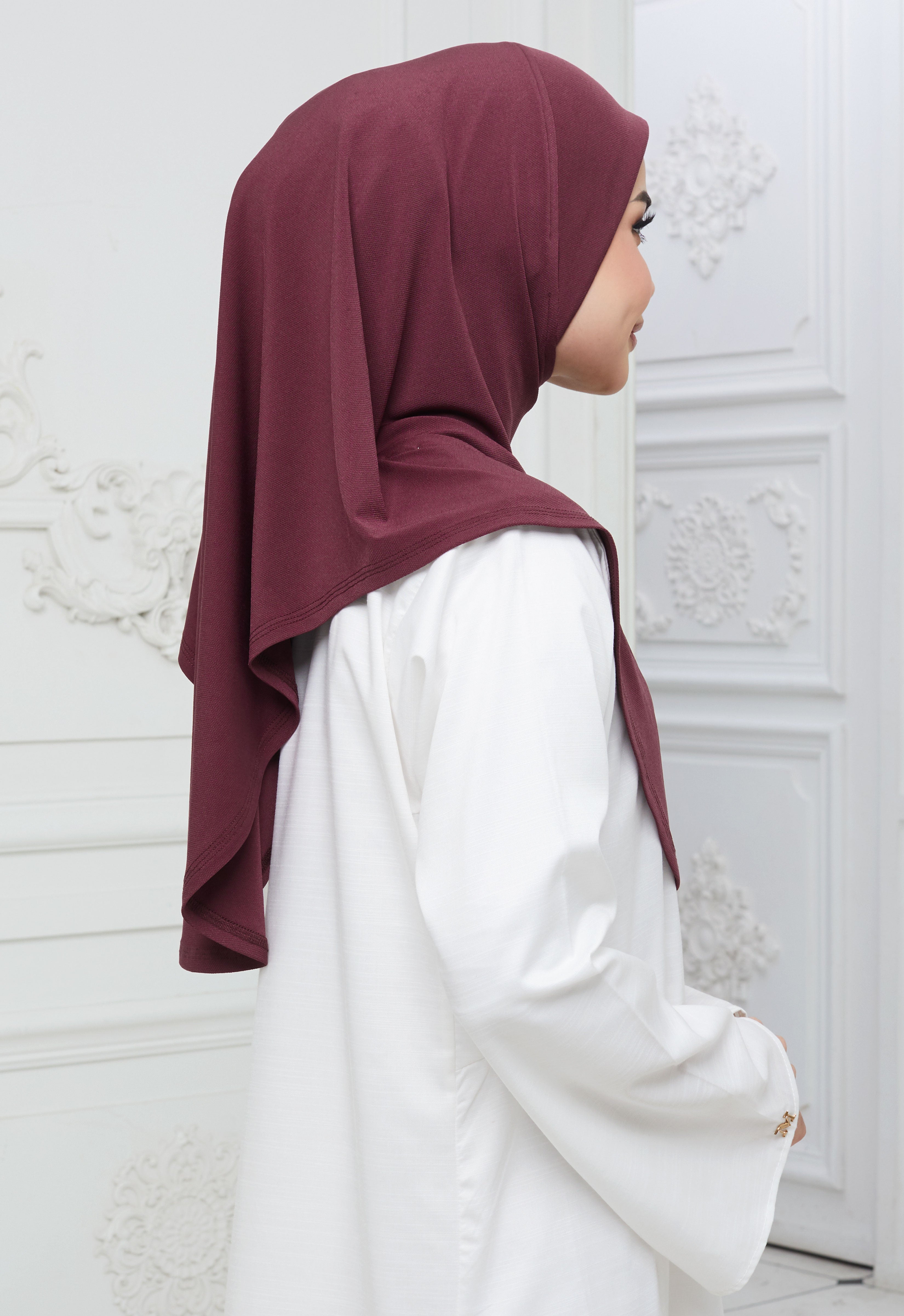 EZY SARUNG - BURGUNDY