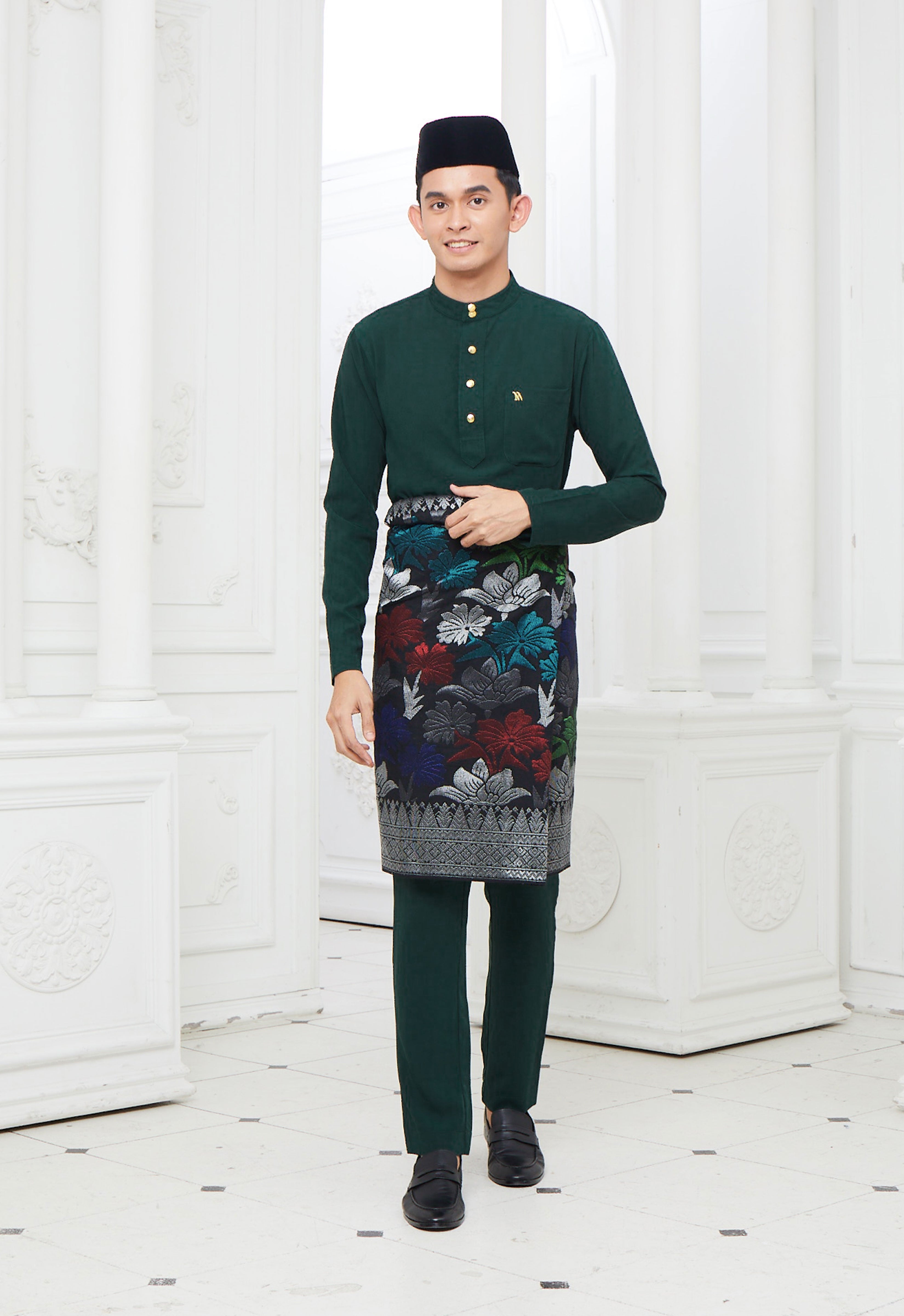MINAZ MEN BAJU MELAYU - EMERALD GREEN