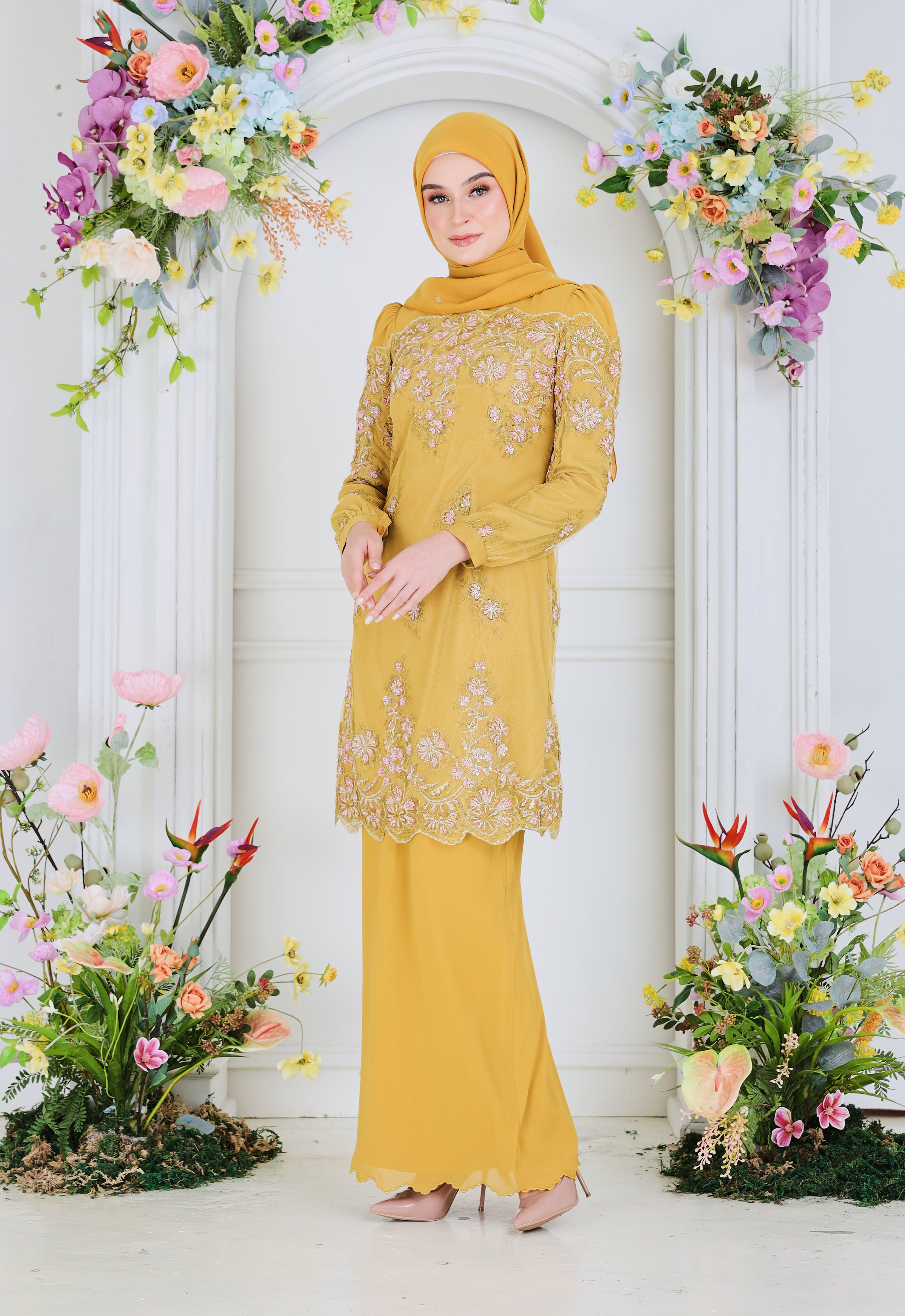 ERYNA LUXE KURUNG - MUSTARD
