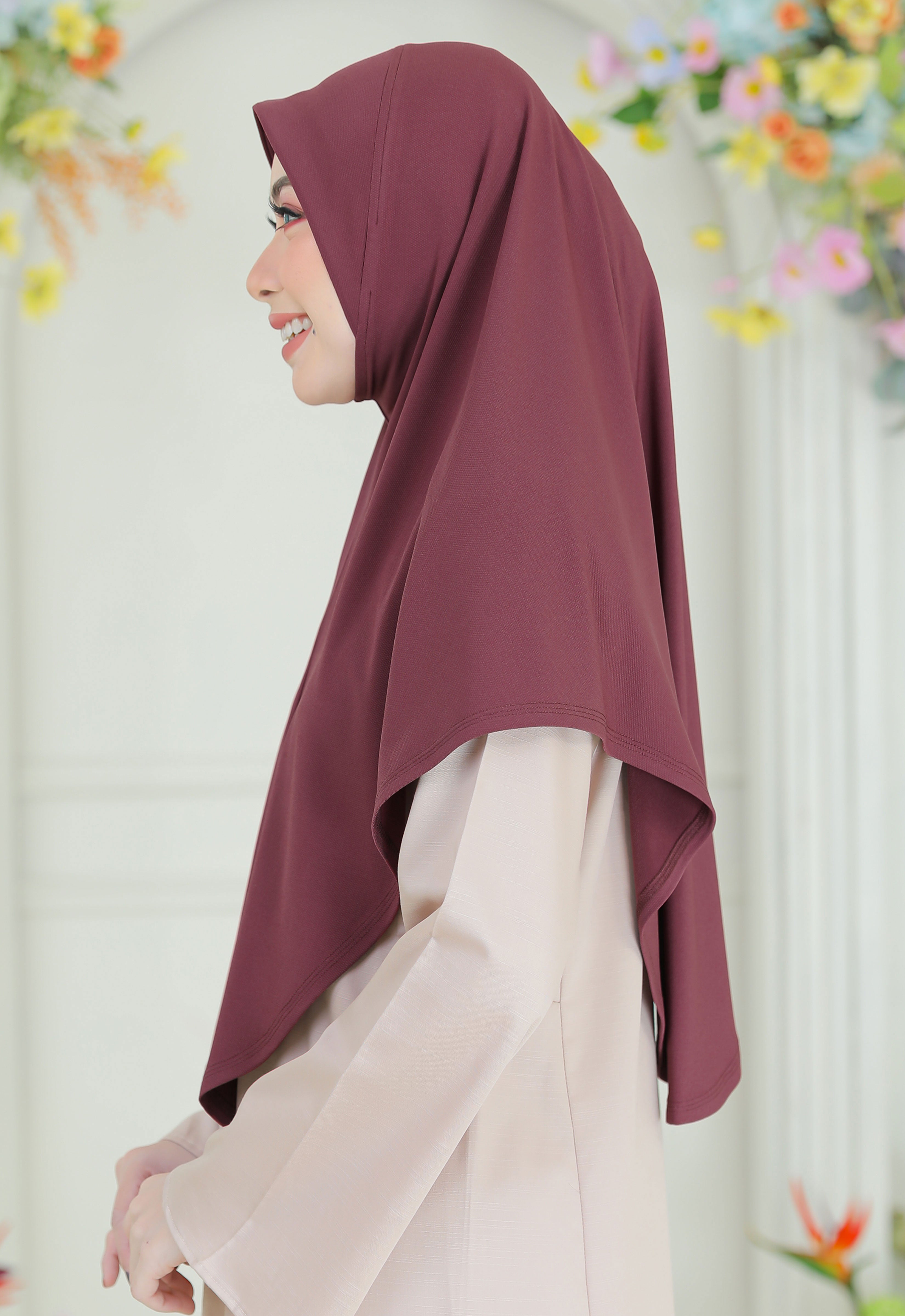 EZY SARUNG - BURGUNDY