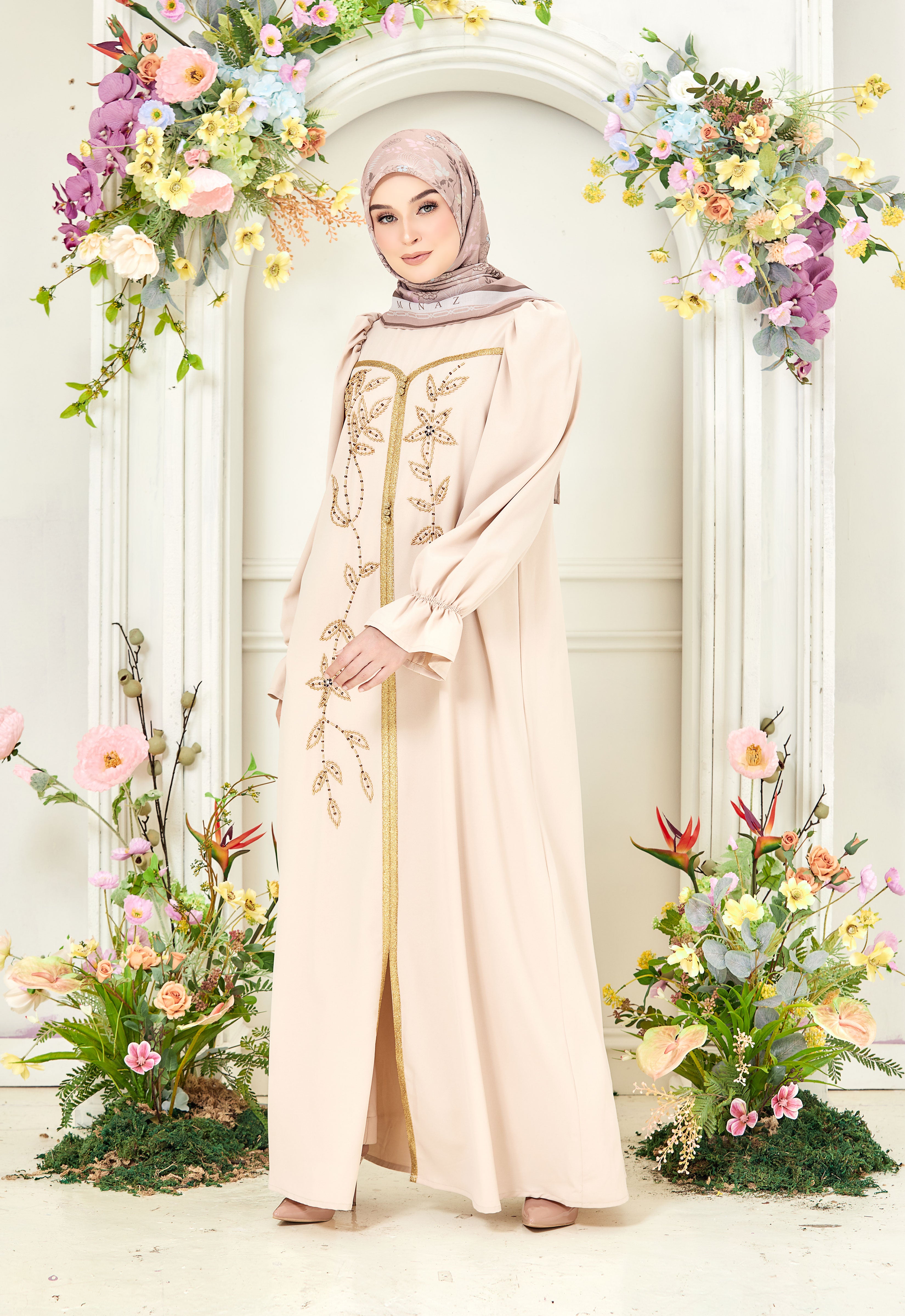 HUMAYRA ABAYA - BEIGE