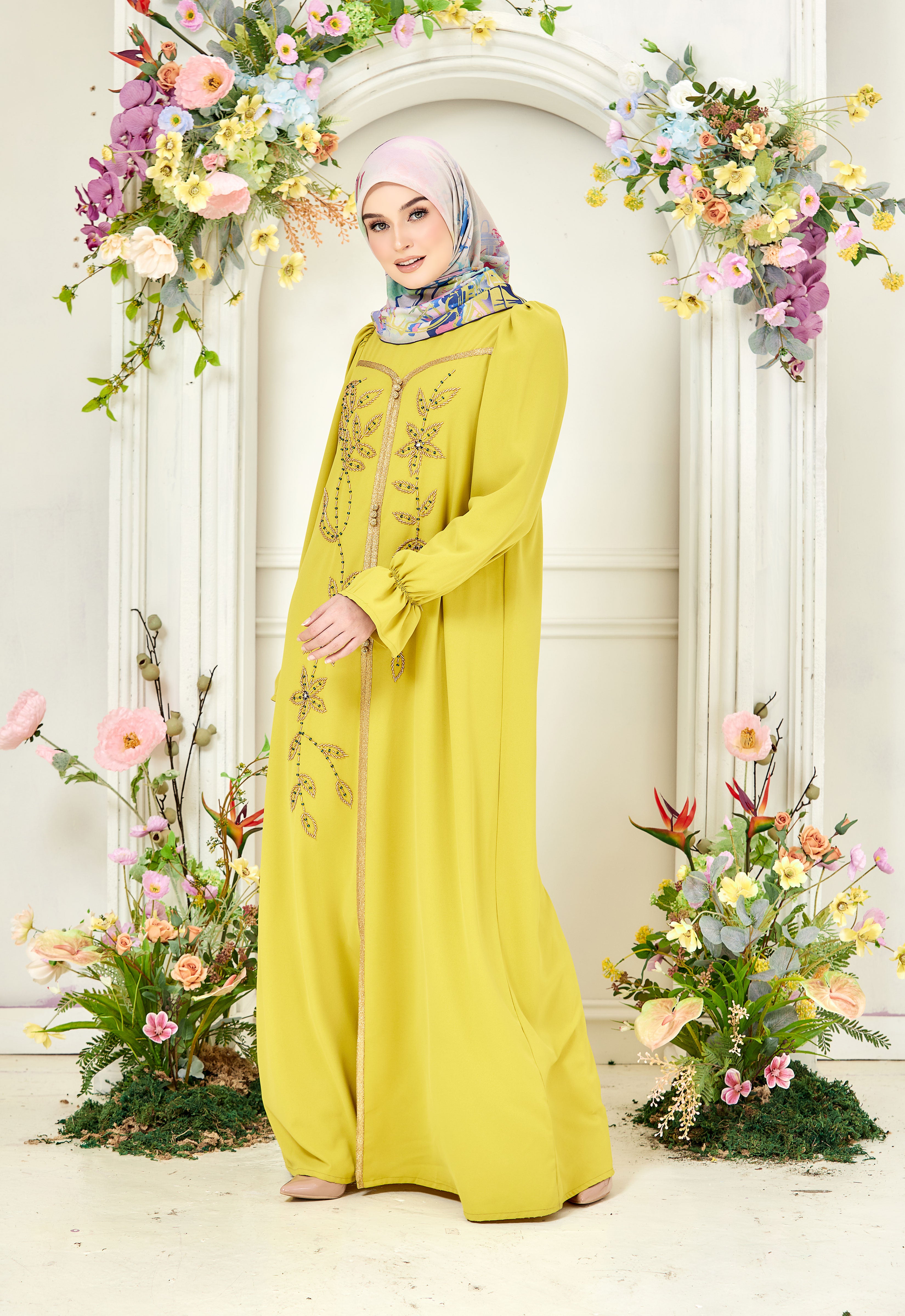 HUMAYRA ABAYA - GREEN