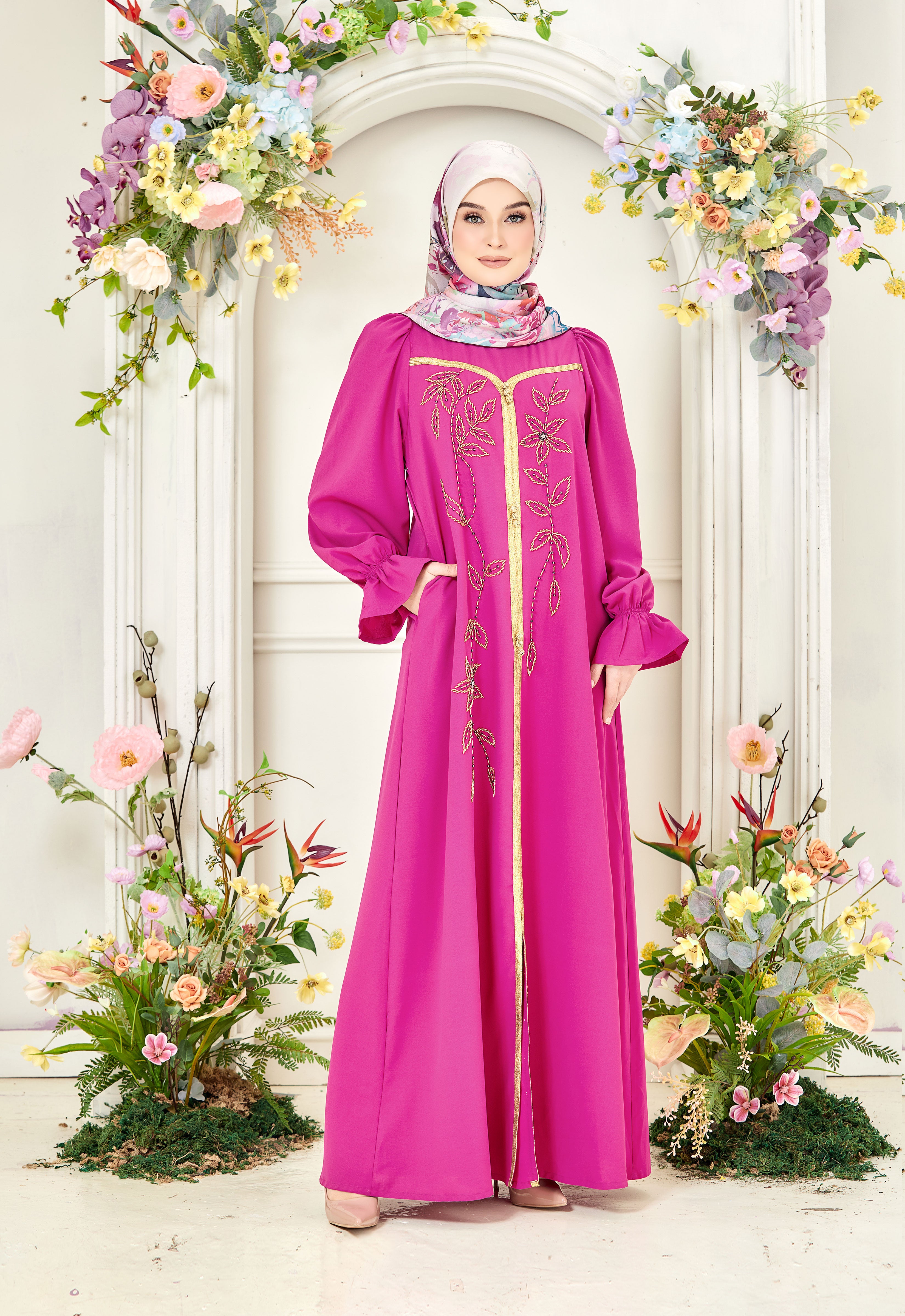 HUMAYRA ABAYA - MAGENTA