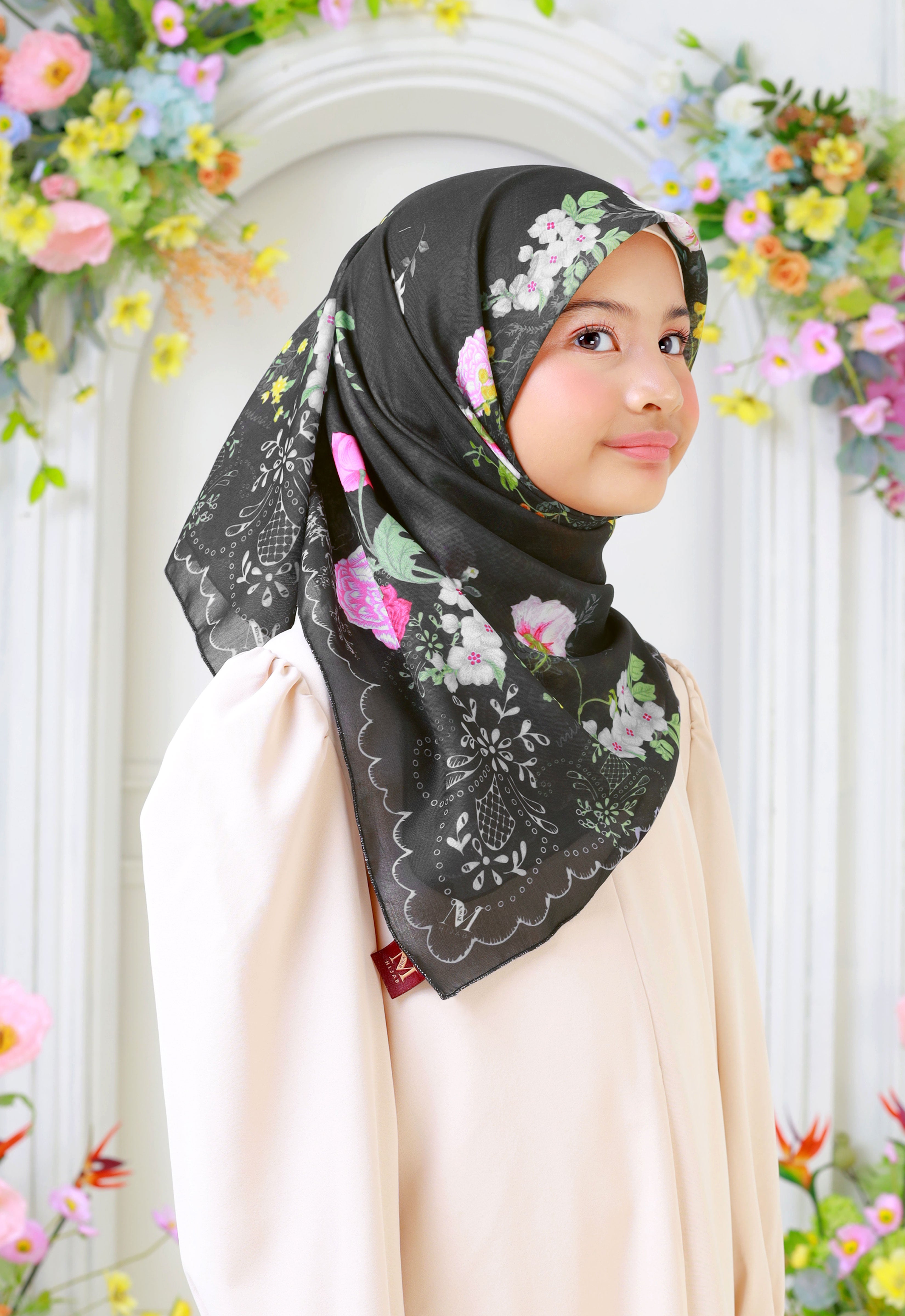 KEBAYA KIDS BAWAL - BLACK OLIVE