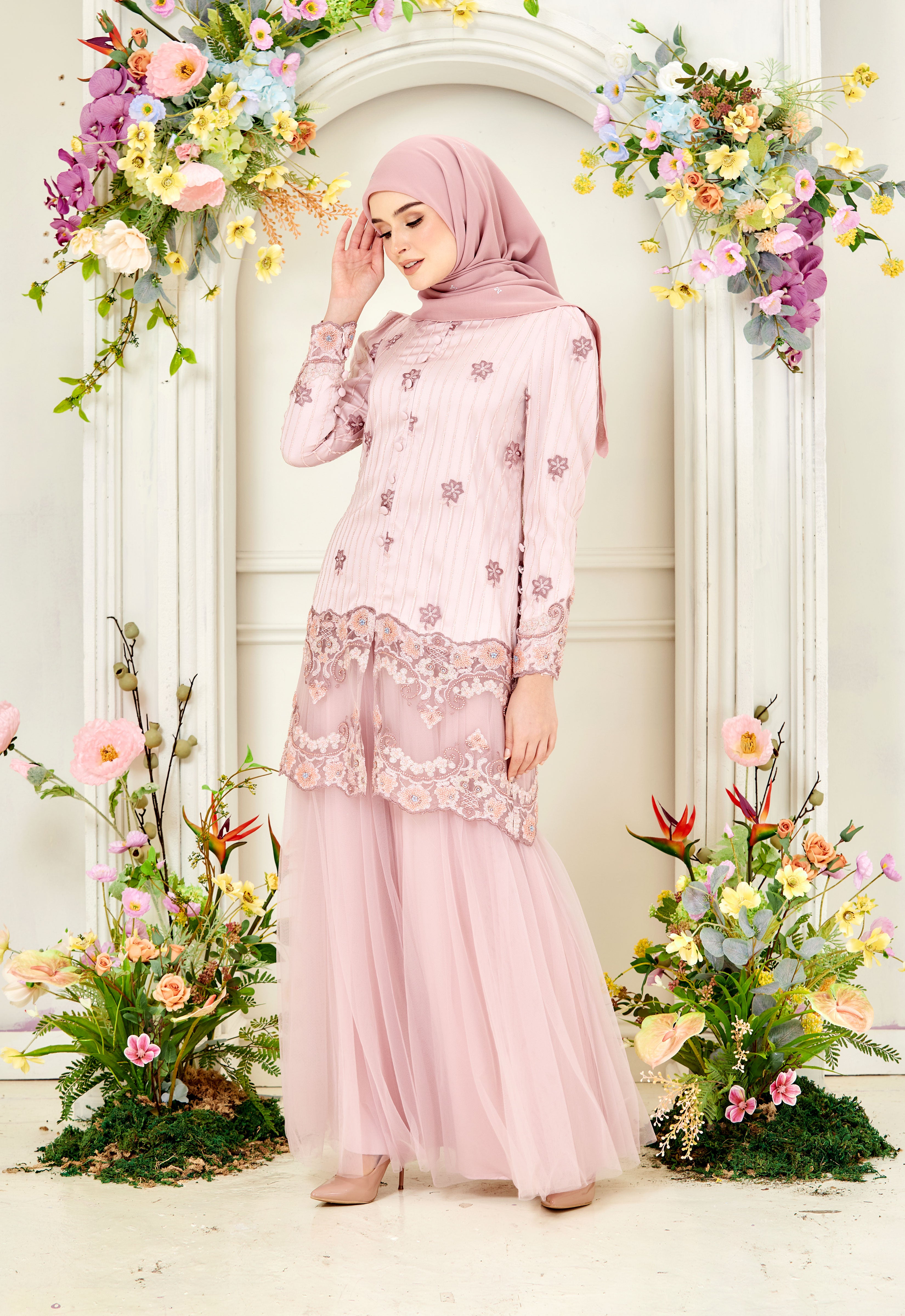 DIAN LUXE KURUNG - PINK