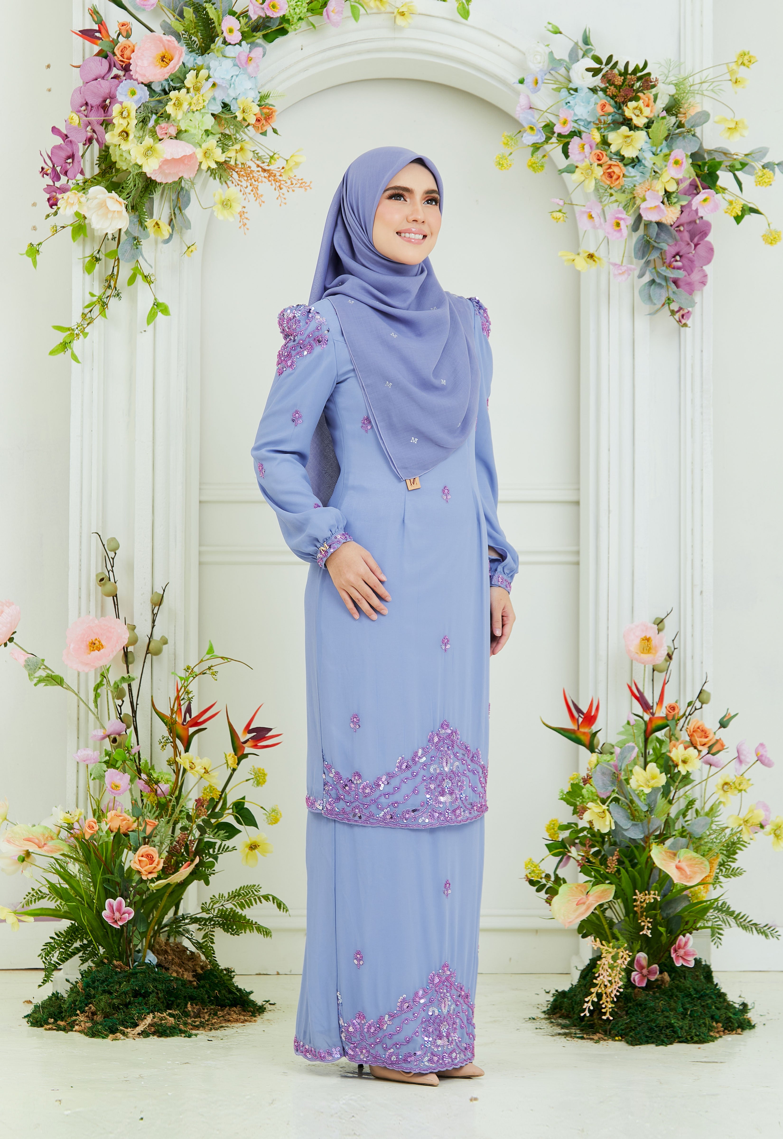 AISYAA LUXE KURUNG - DUSTY PURPLE