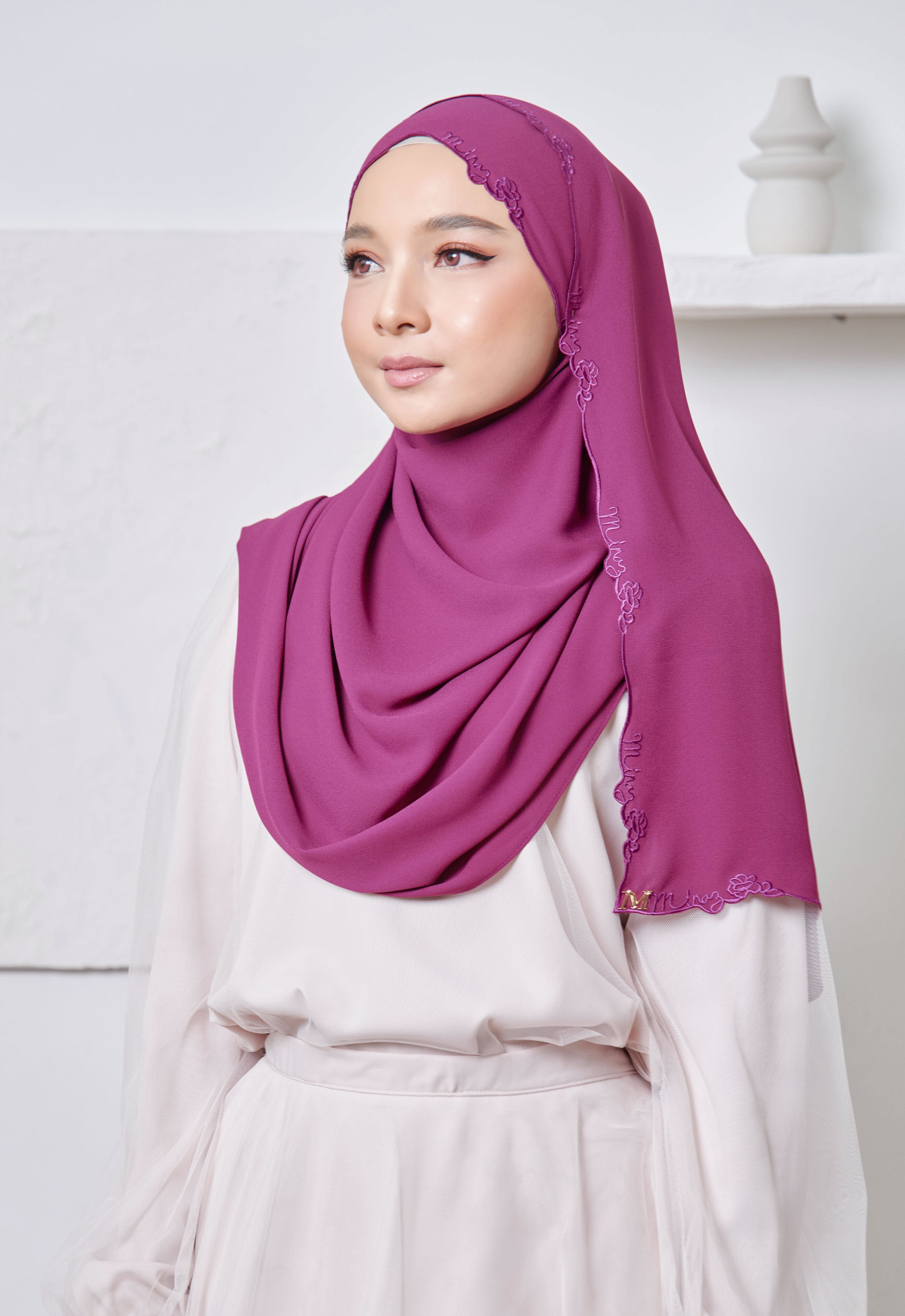 SAREEMA SHAWL - MANGOSTEEN
