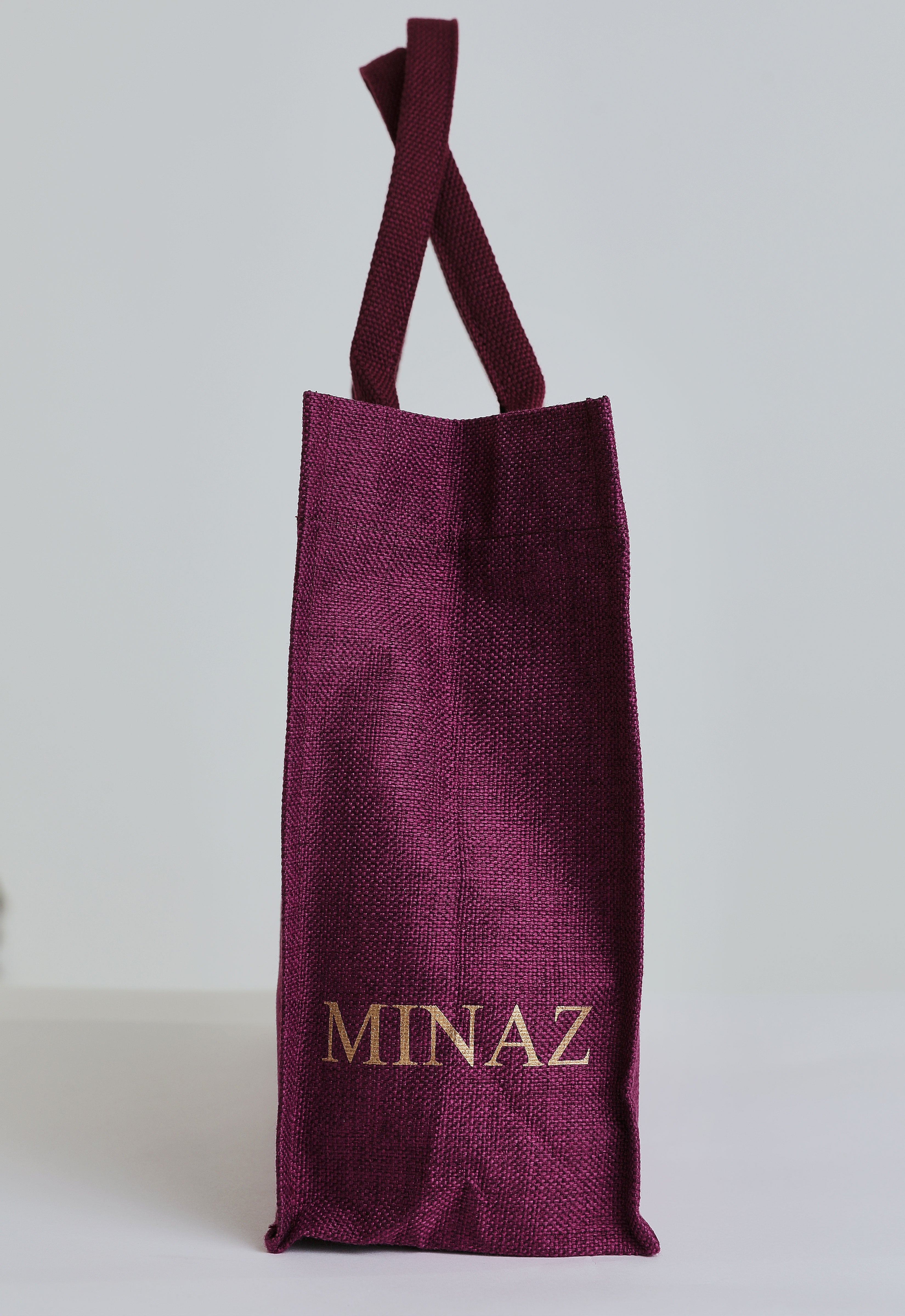 MONOGRAM TOTEBAG - MAROON