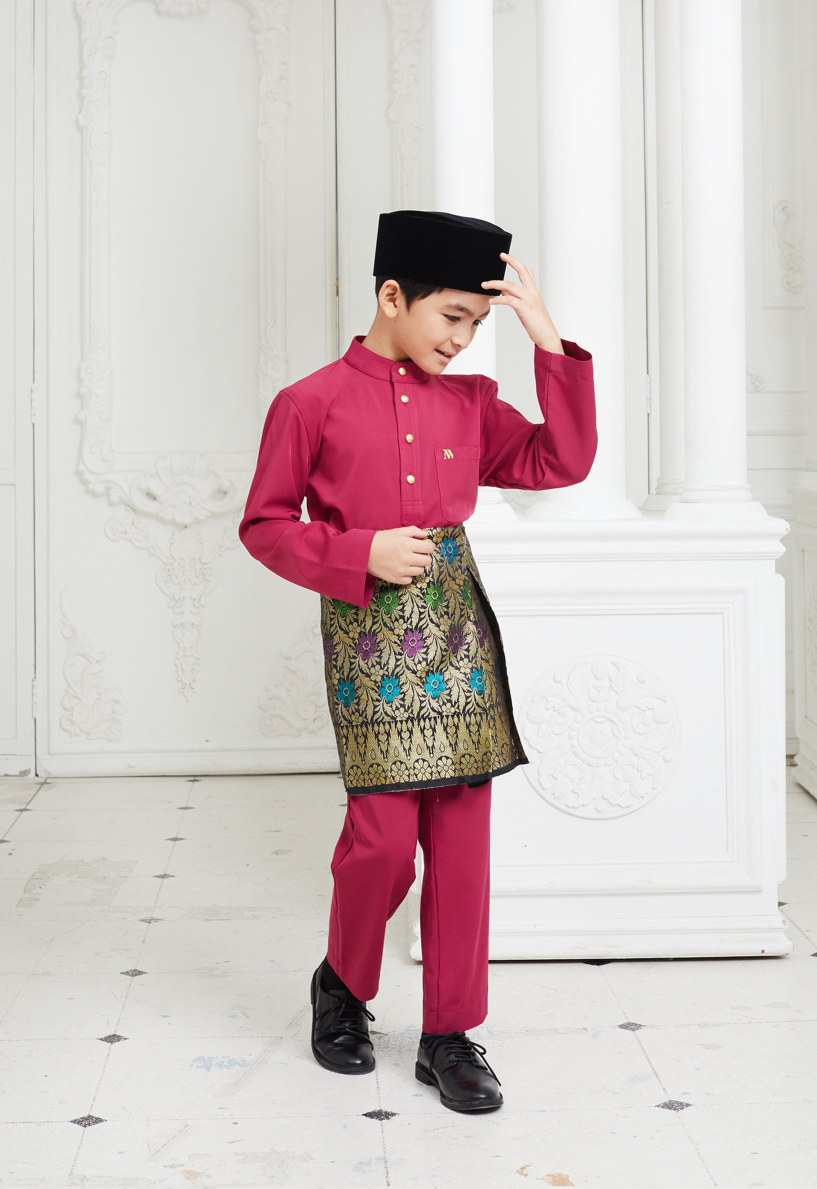 BAJU MELAYU KIDS - MAGENTA