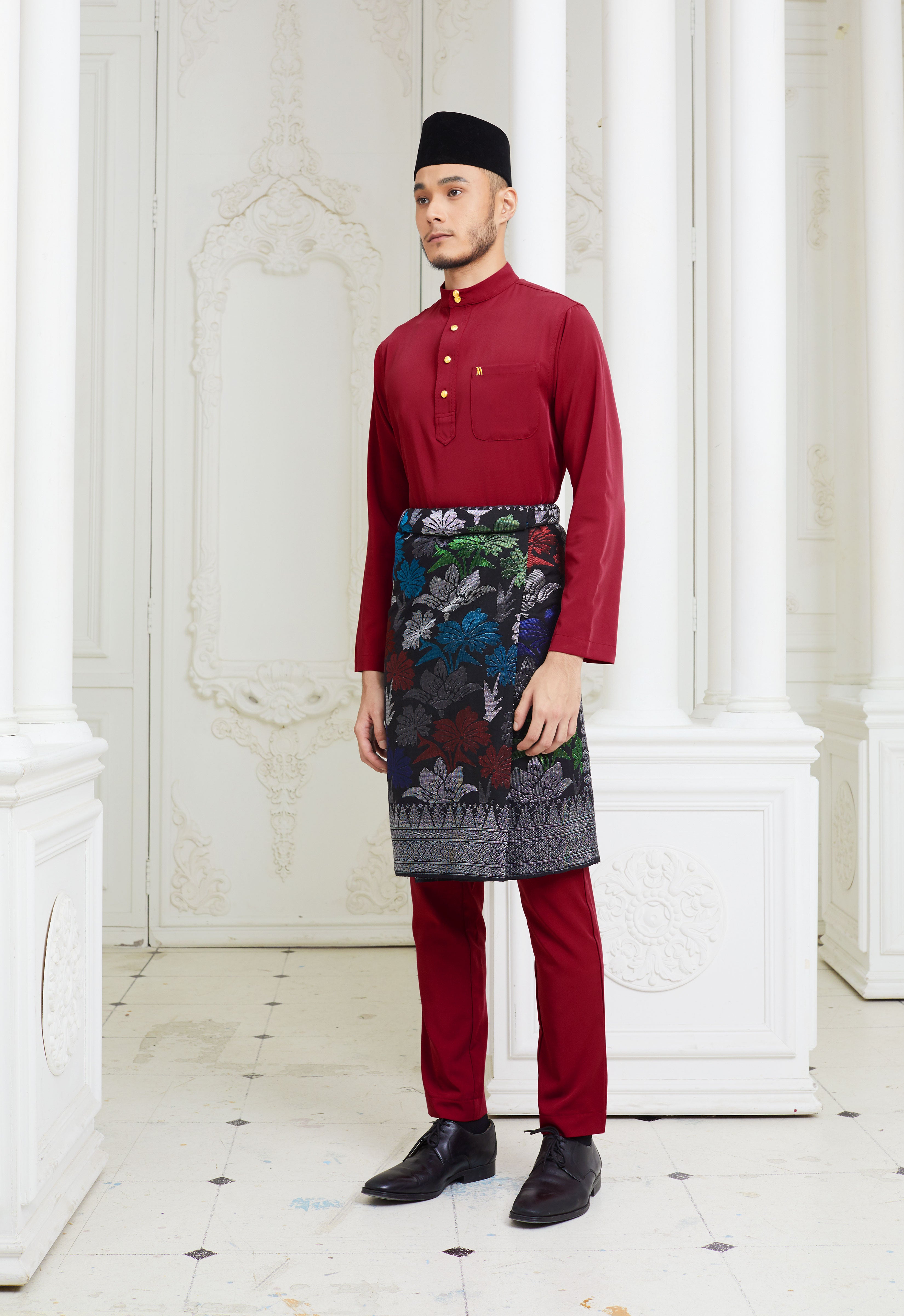 MINAZ MEN BAJU MELAYU - MAROON