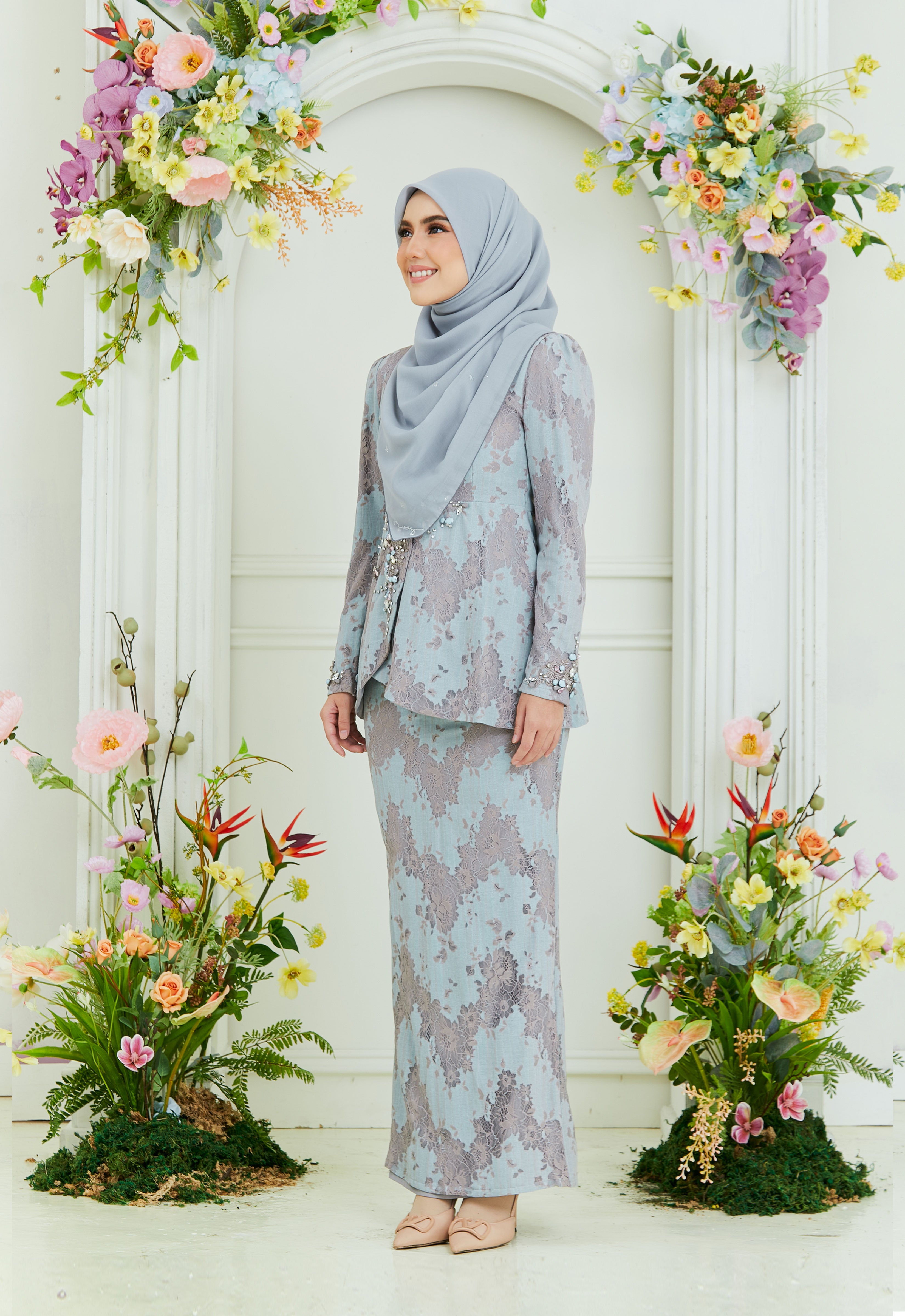 RAYSAA MINI KURUNG - TIFFANY GRAY