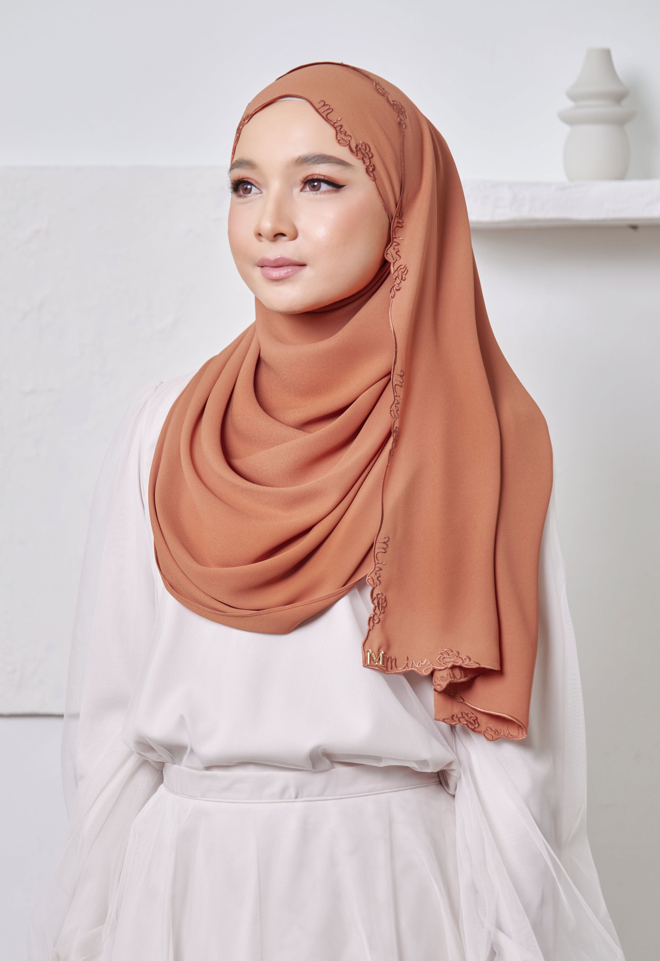 SAREEMA SHAWL - TERRACOTA