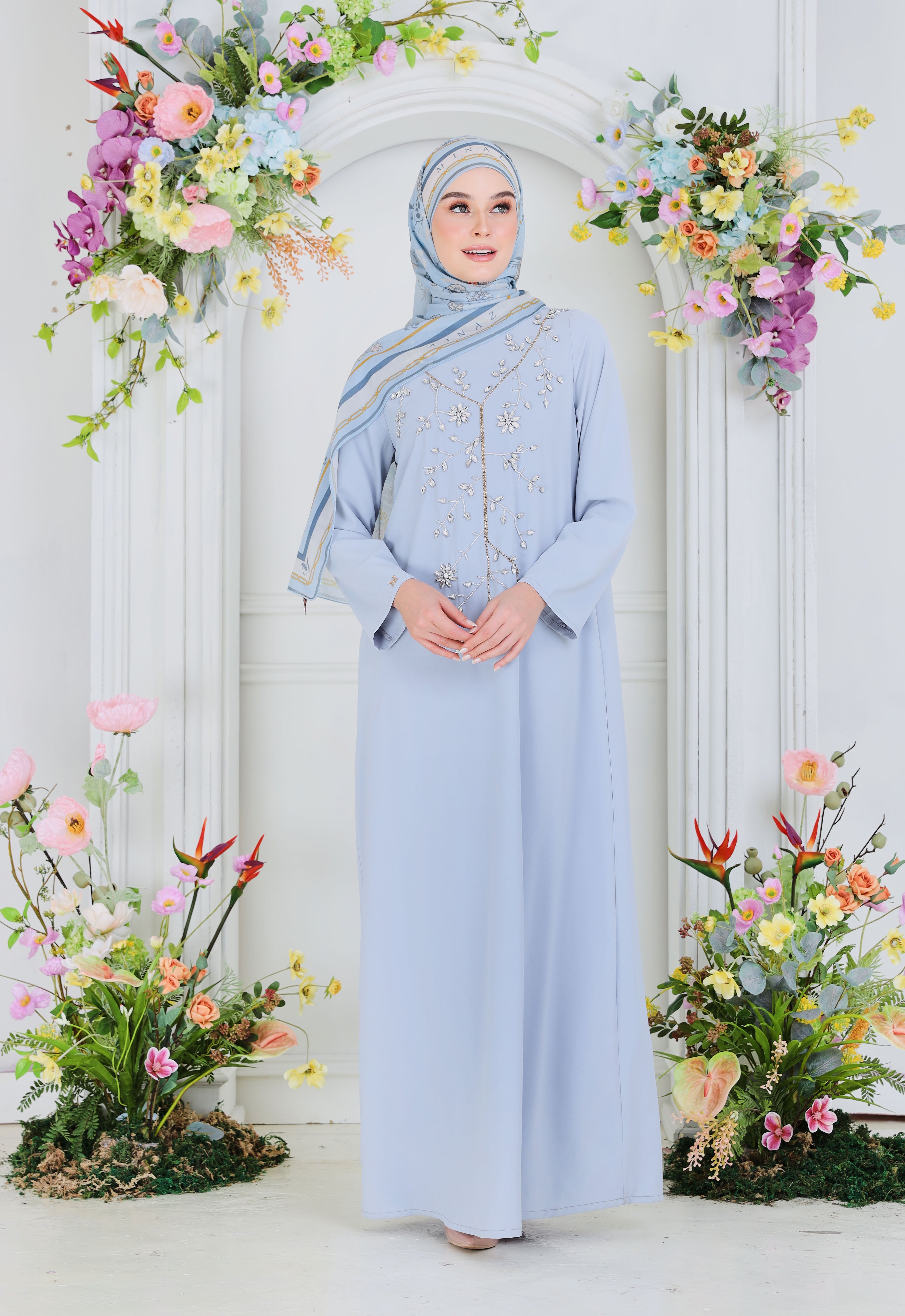 ZEHRA ABAYA - LIGHT GRAY