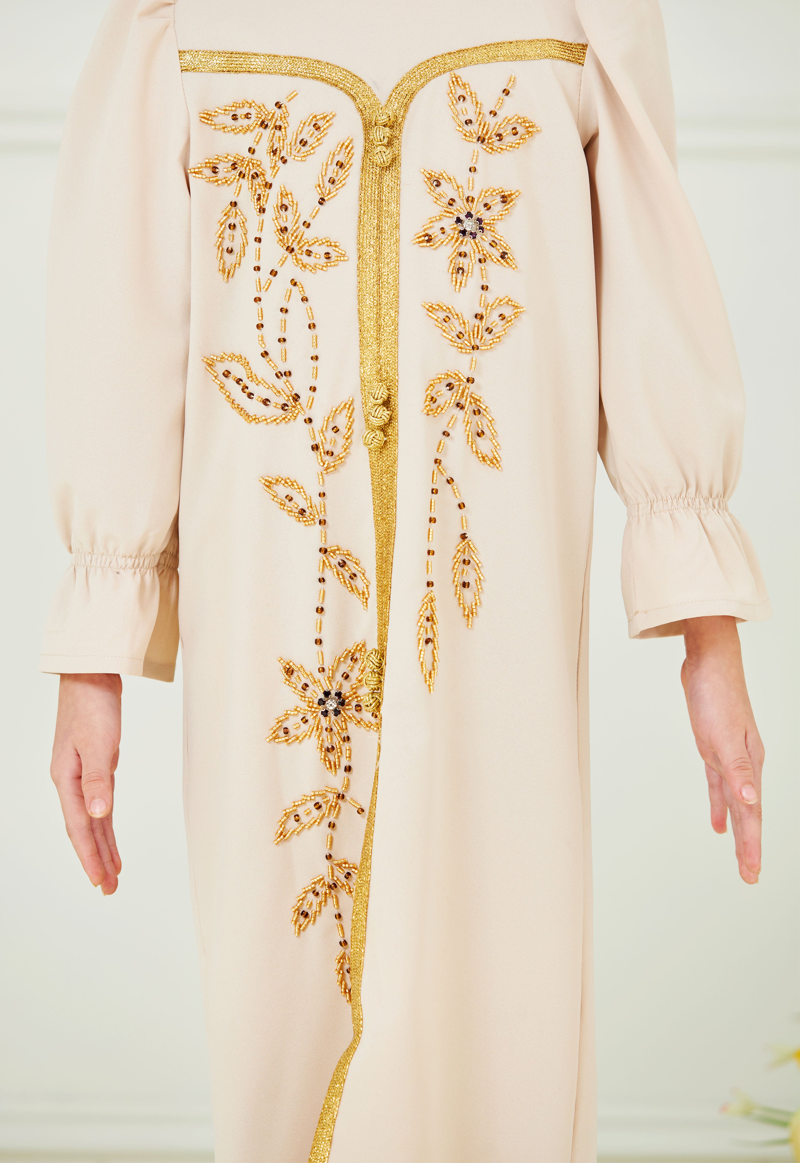 HUMAYRA KIDS ABAYA - BEIGE